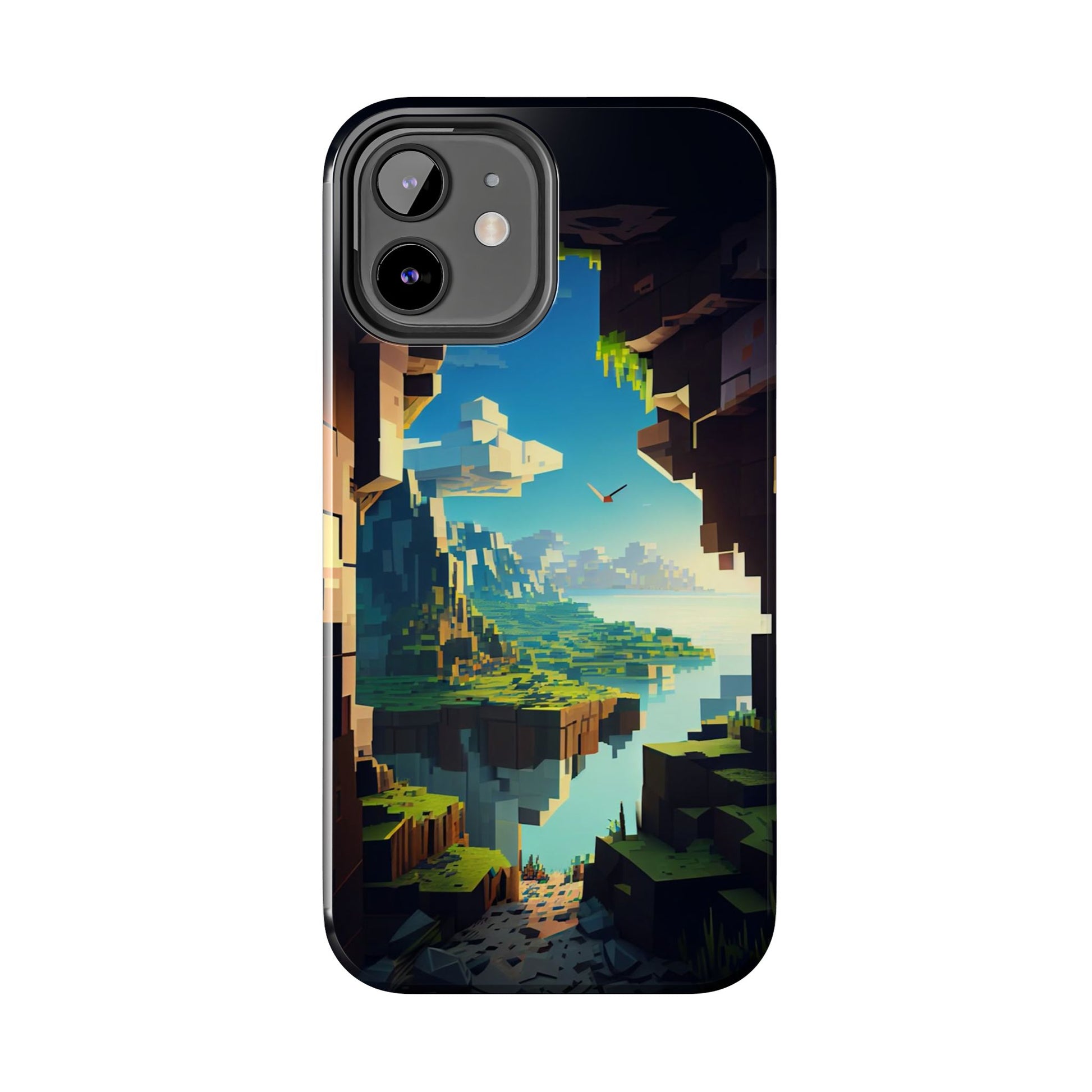 World of Minecraft Tough Phone Cases for Iphones & Samsung Phones Durable