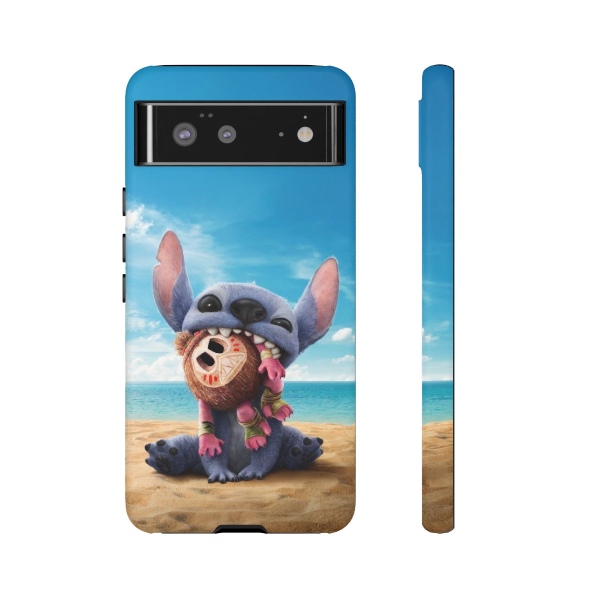 Stitch Beach Sunset Landscape Phone Case for iPhone, Samsung Galaxy, & Pixel Phones
