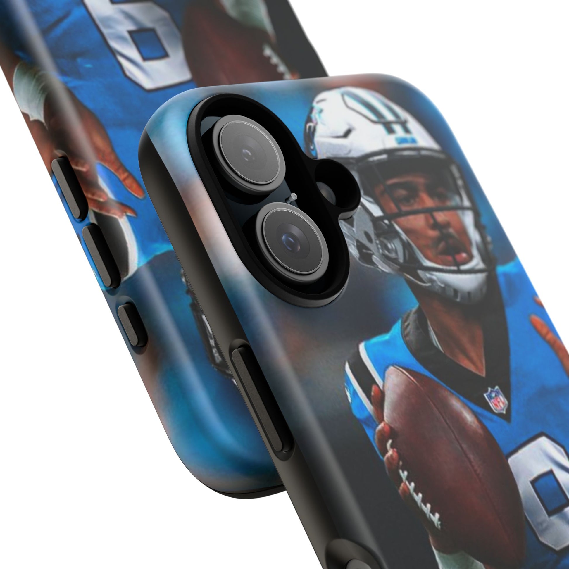 Carolina Panthers Bryce Young Football Tough Cases for iPhones, Samsung, and Pixel