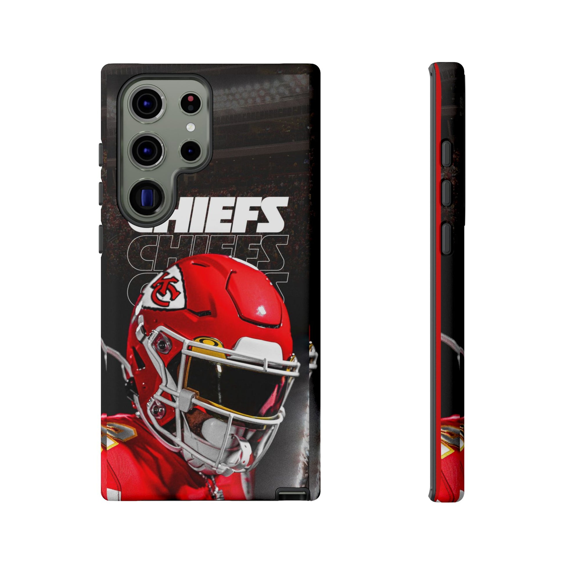 Kansas City Chiefs Football Helmet Logo Tough Cases for iPhones, Samsung, and Pixel