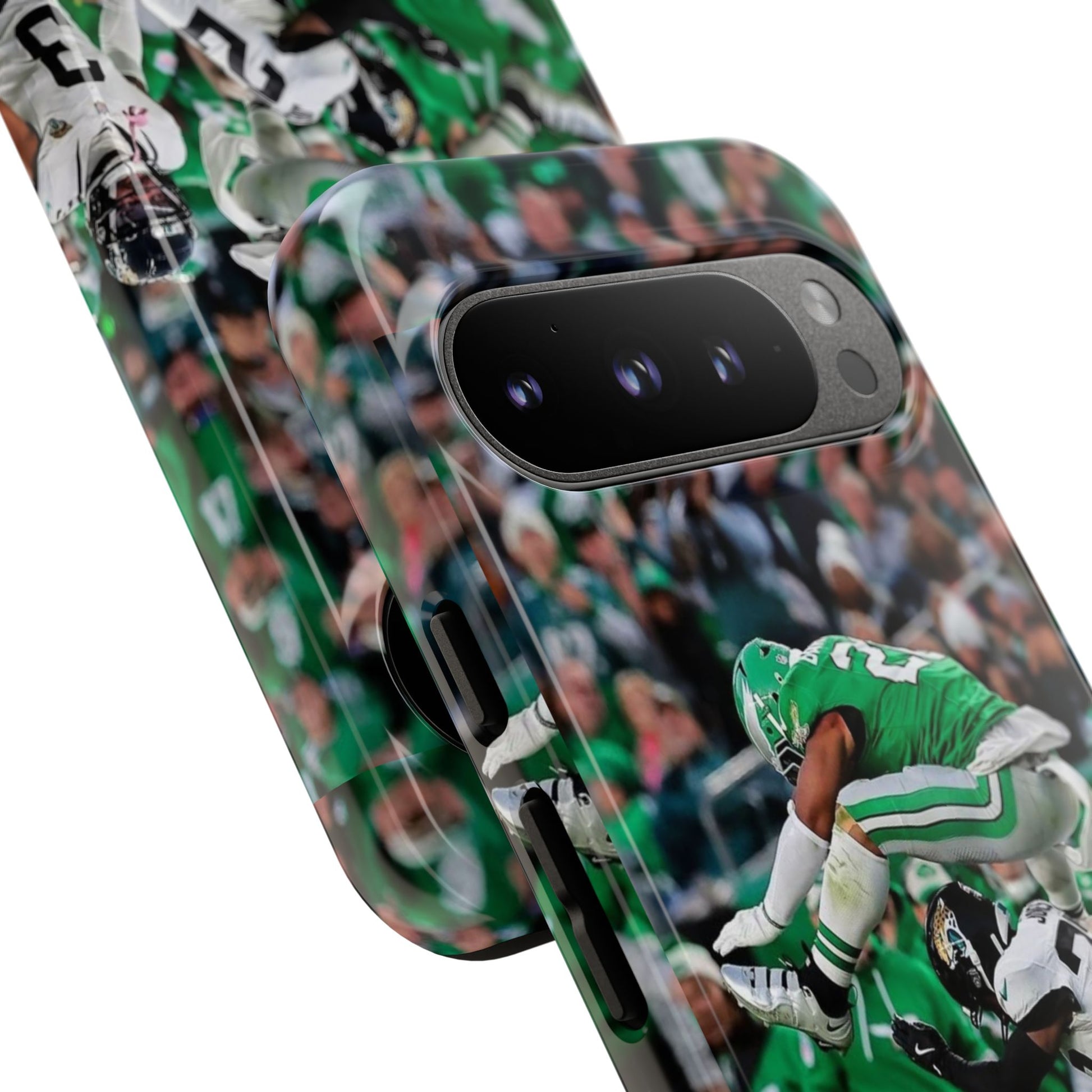 Saquon Barkley The Huddle Eagles Football Tough Cases for iPhones, Samsung, and Pixel