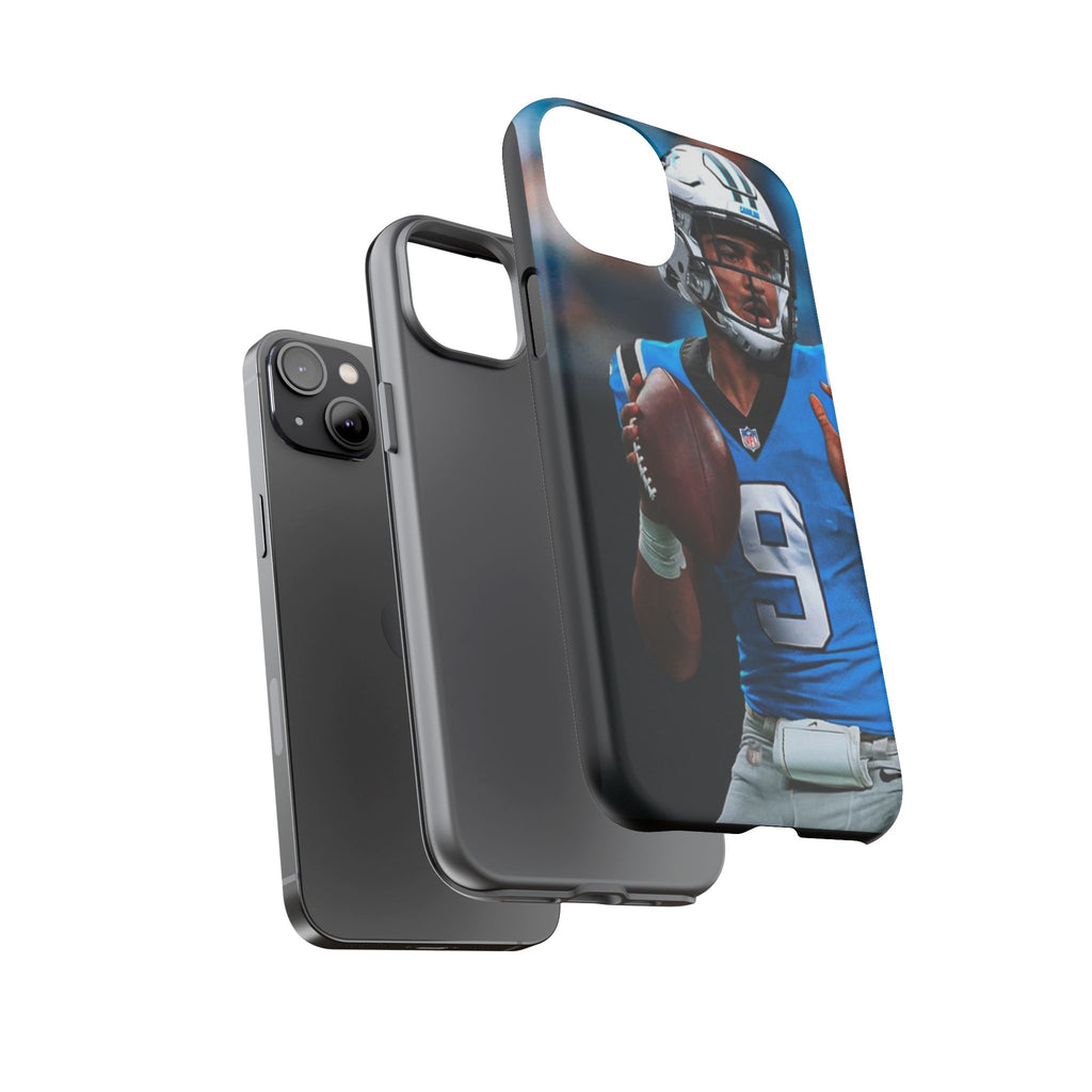 Carolina Panthers Bryce Young Football Tough Cases for iPhones, Samsung, and Pixel