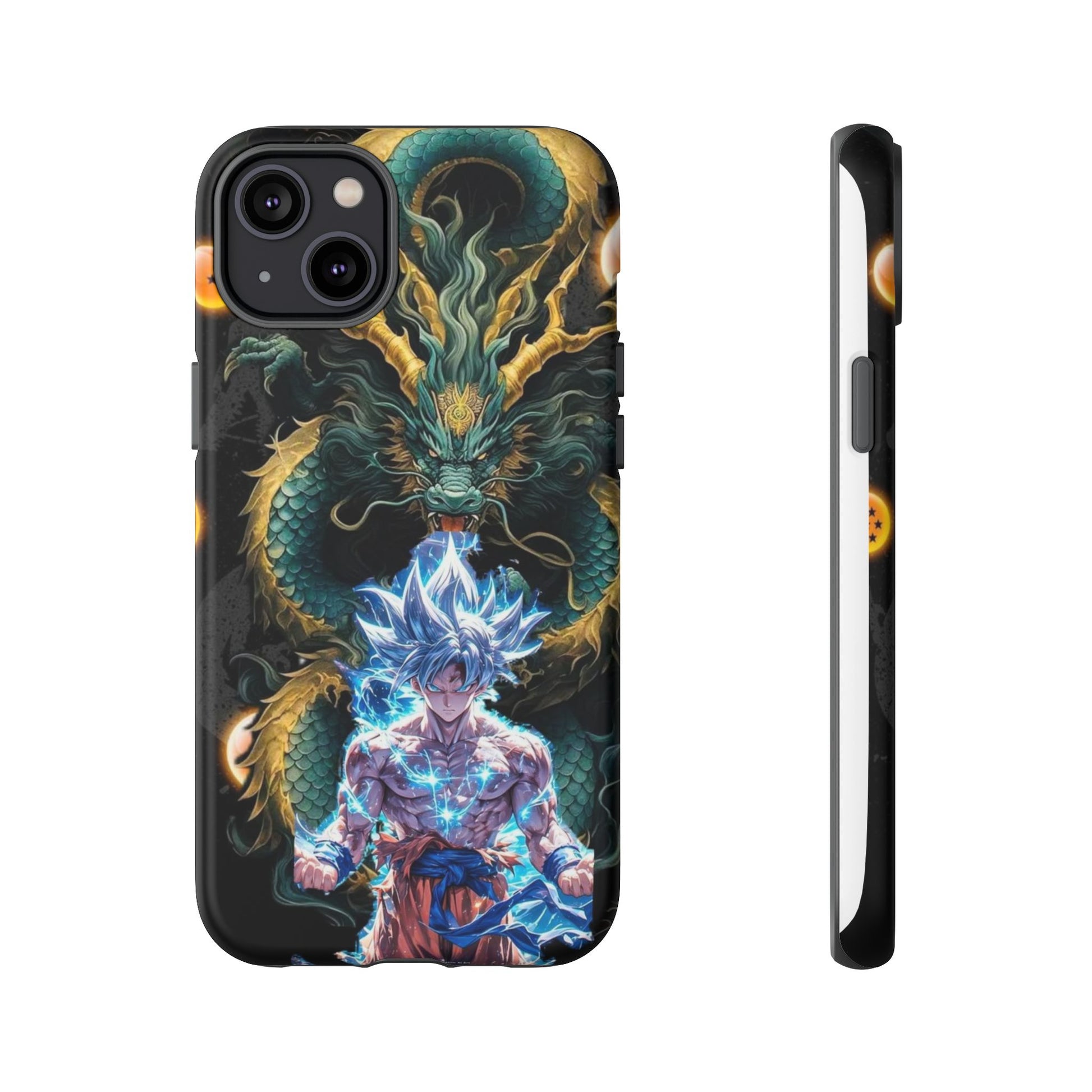 Anime Goku x Shenron Dragonball Z Tough Cases for iPhones, Samsung, and Pixel