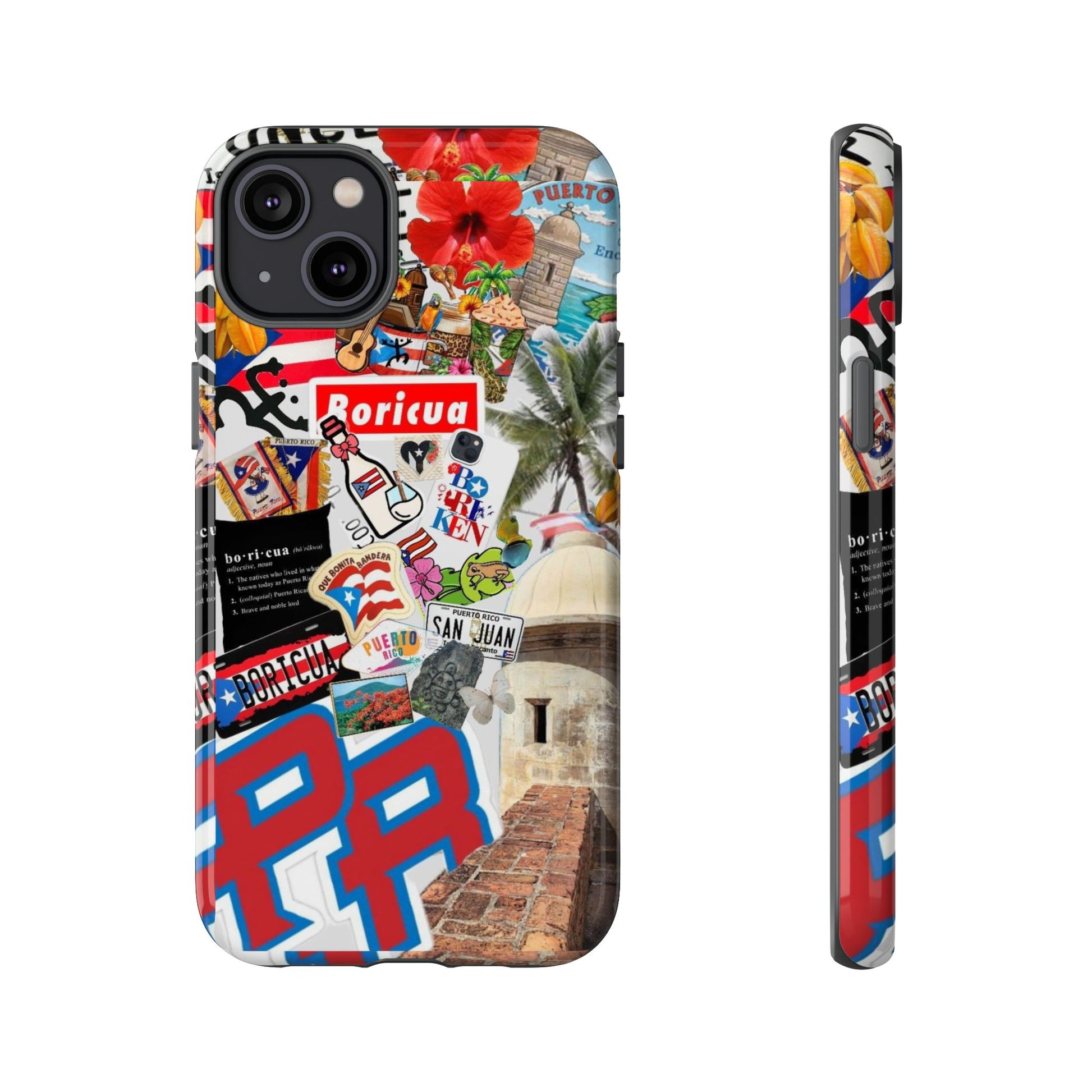 Puerto Rico Boricua Art Tough Cases for iPhones, Samsung, and Pixel