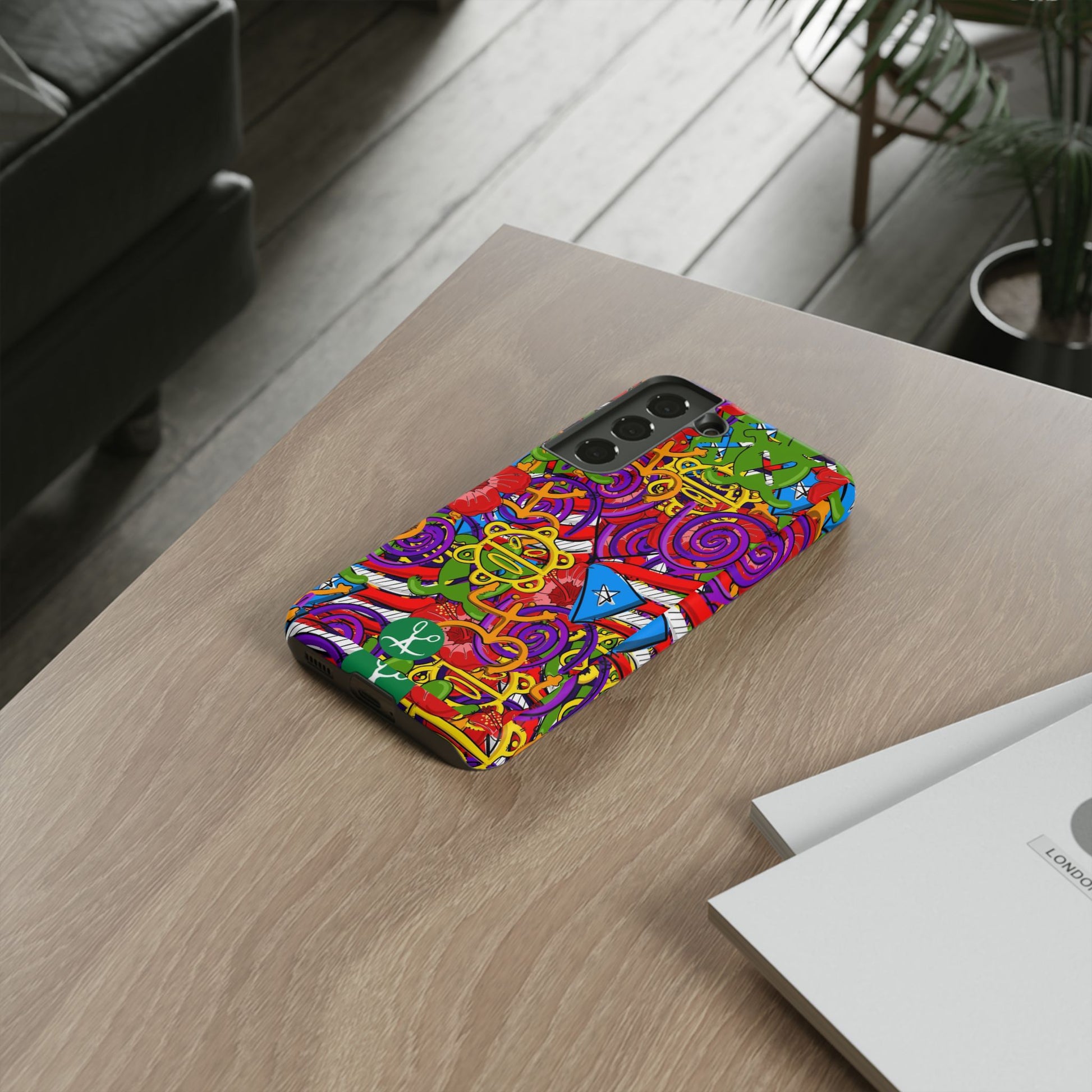 Puerto Rico Taino Tribal Art Tough Cases for iPhones, Samsung, and Pixel