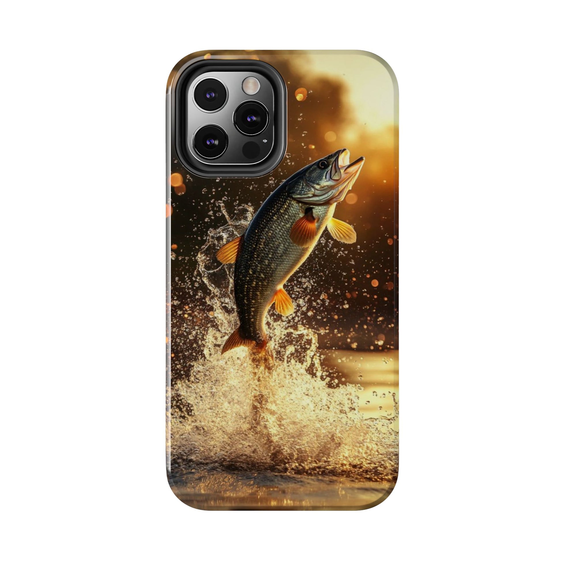 Jumping Bass Fish Theme Phone Cases for iPhones & Samsung Phones