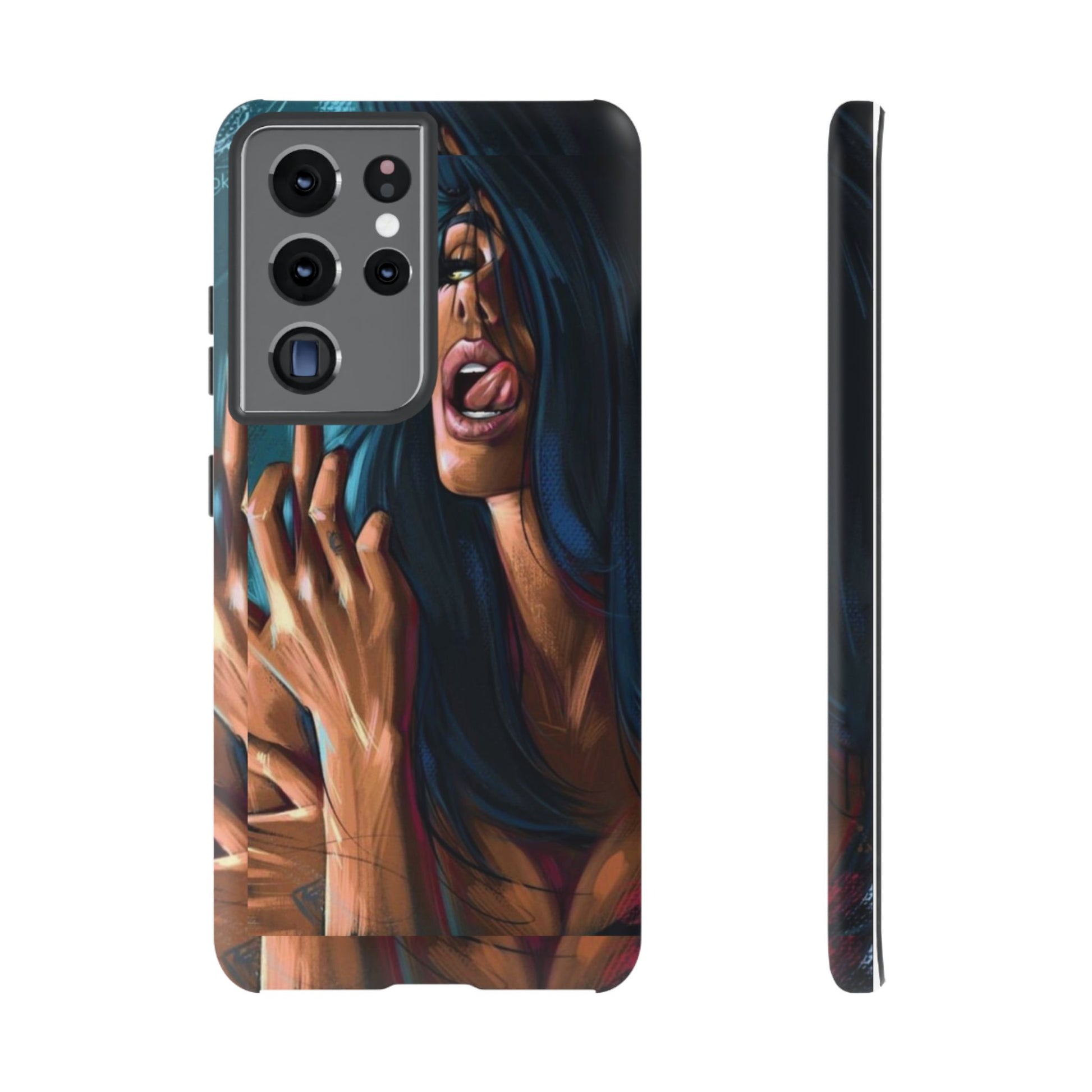 Tough Girl Theme Urban Design Cases for iPhones, Samsung, and Pixel