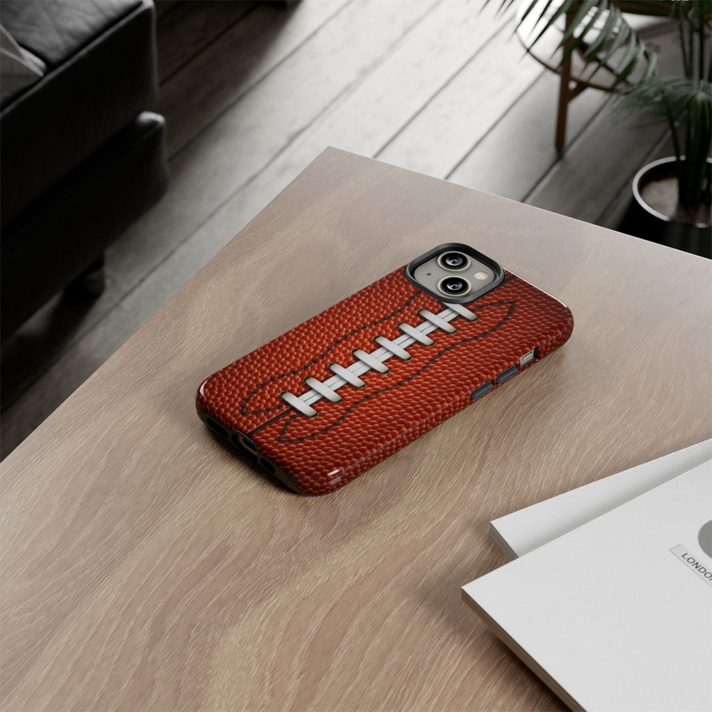 Football Pigskin Print Tough Cases for iPhones, Samsung, and Pixel