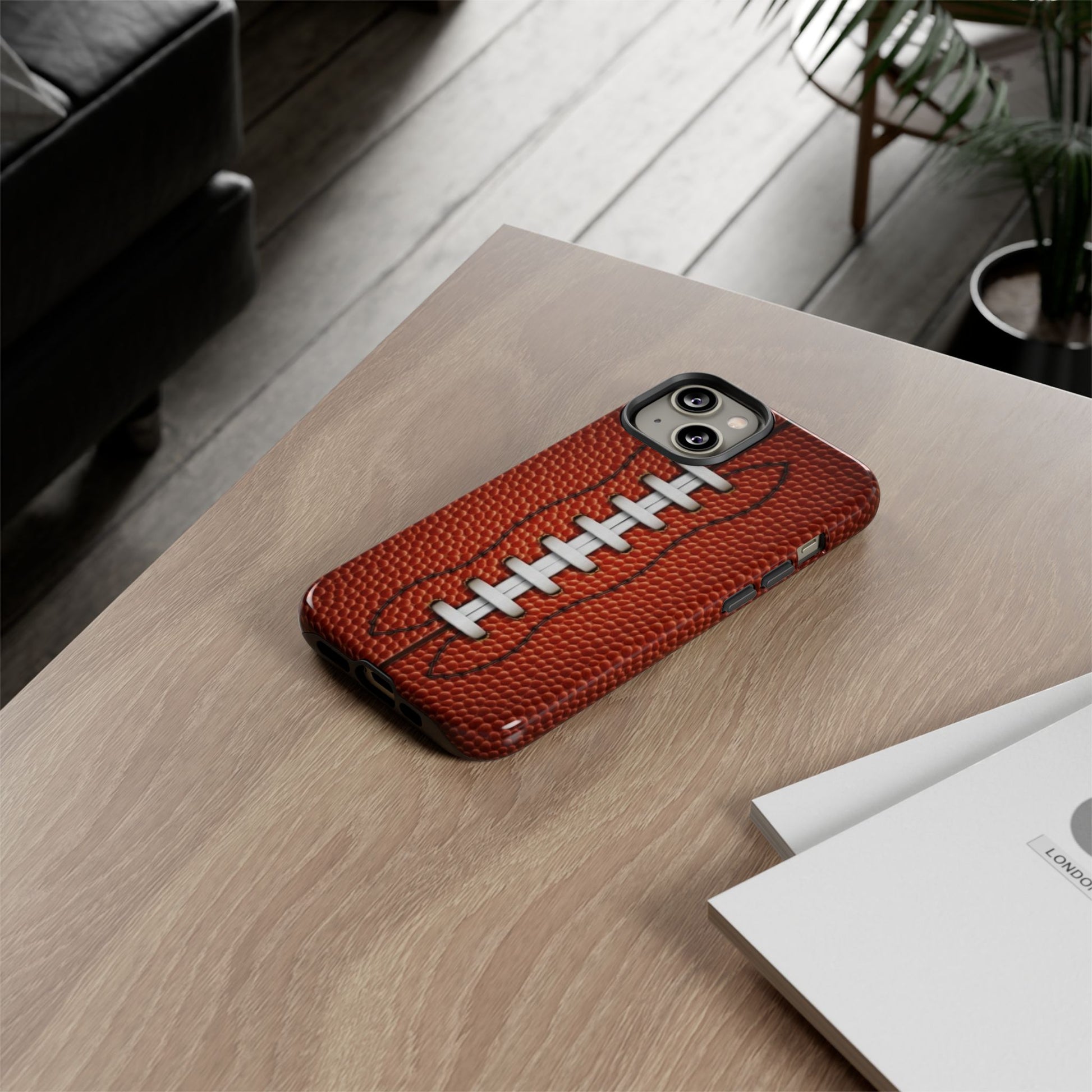 Football Pigskin Print Tough Cases for iPhones, Samsung, and Pixel