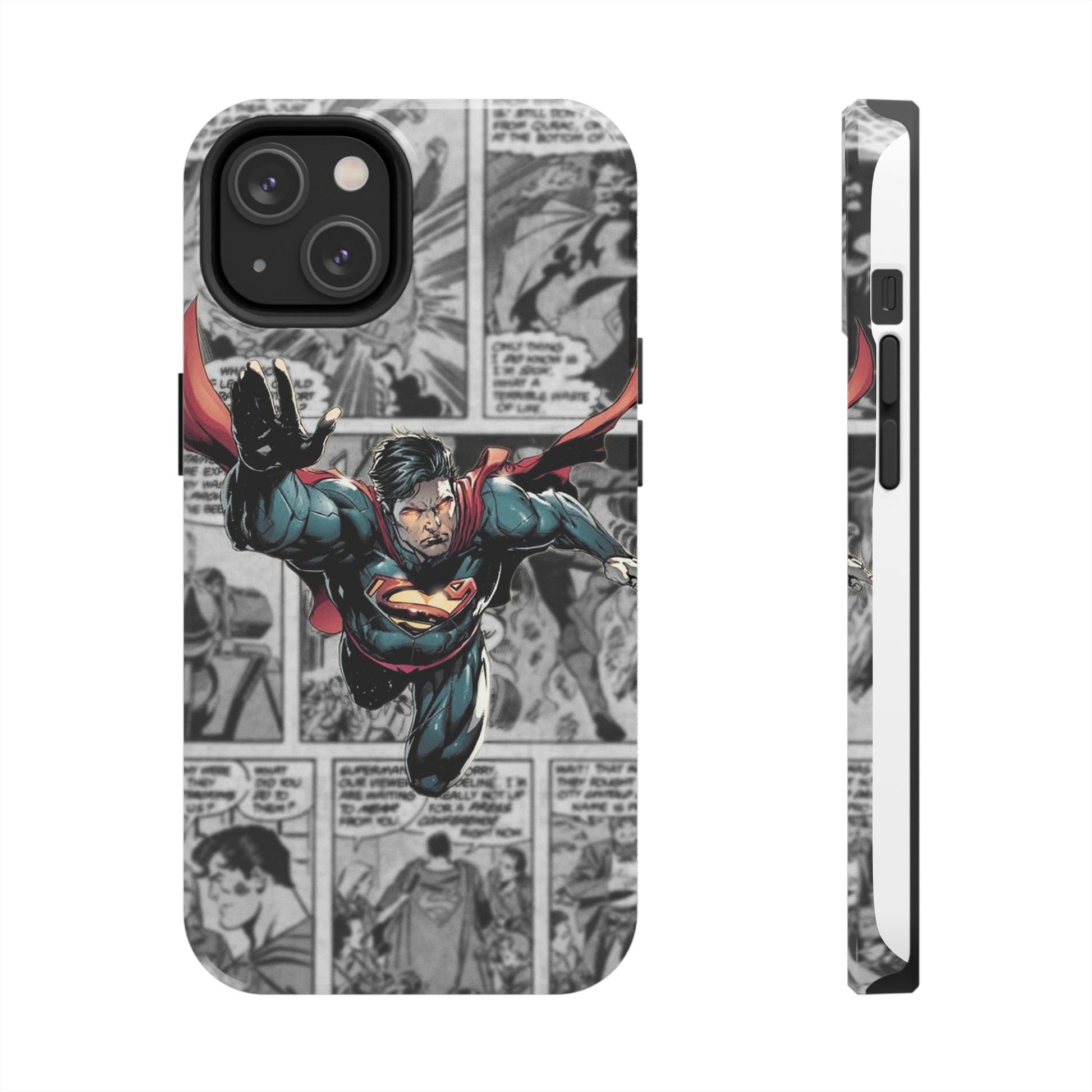 Superman Comic Book Page Theme Phone Cases for Iphones & Samsung Phones