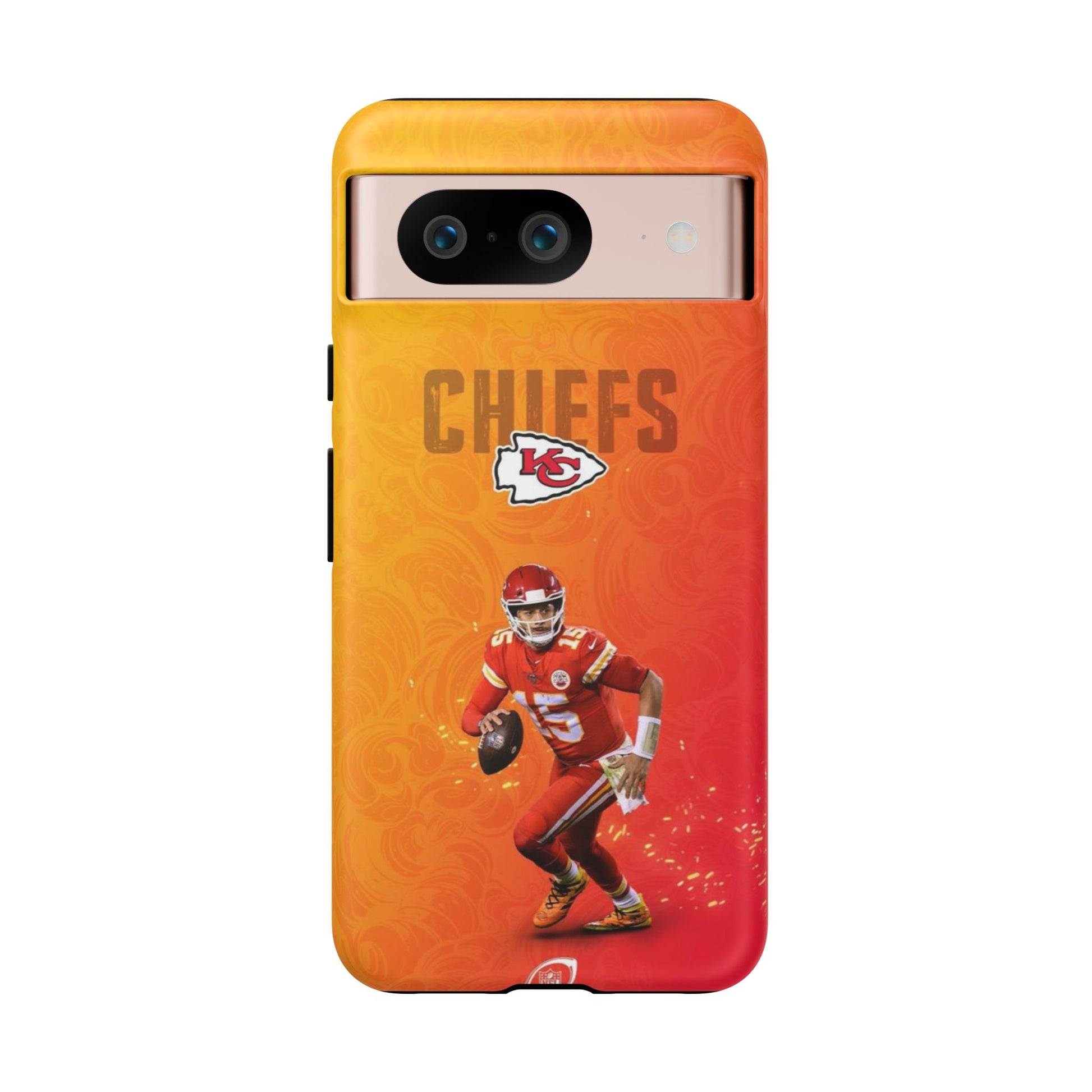 Kansas City Chiefs Patrick Mahomes Football Tough Cases for iPhones, Samsung, and Pixel
