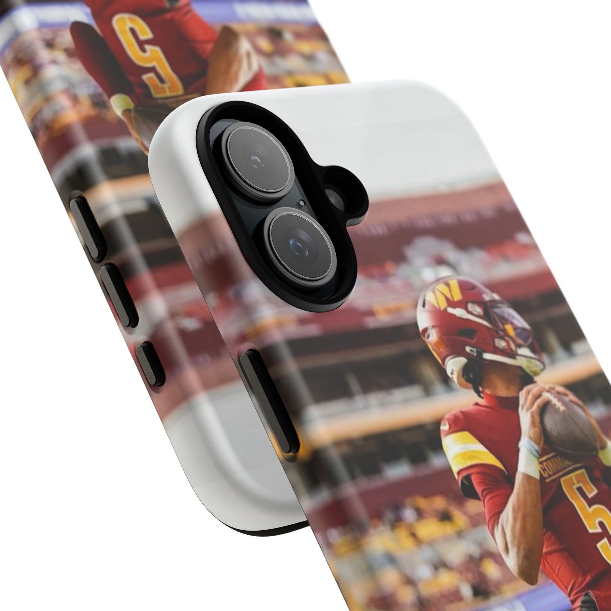 Jayden Daniels Washington Football Tough Cases for iPhones, Samsung, and Pixel