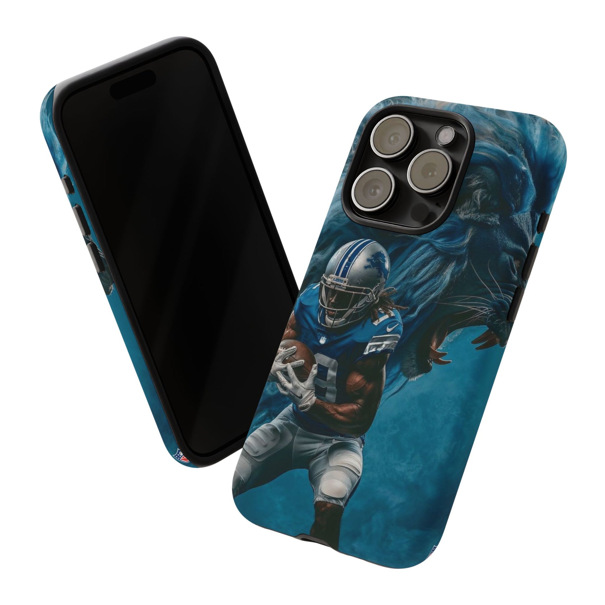 Detroit Lions Player Football Phone Case, Tough Cases for iPhones, Samsung, and Pixel