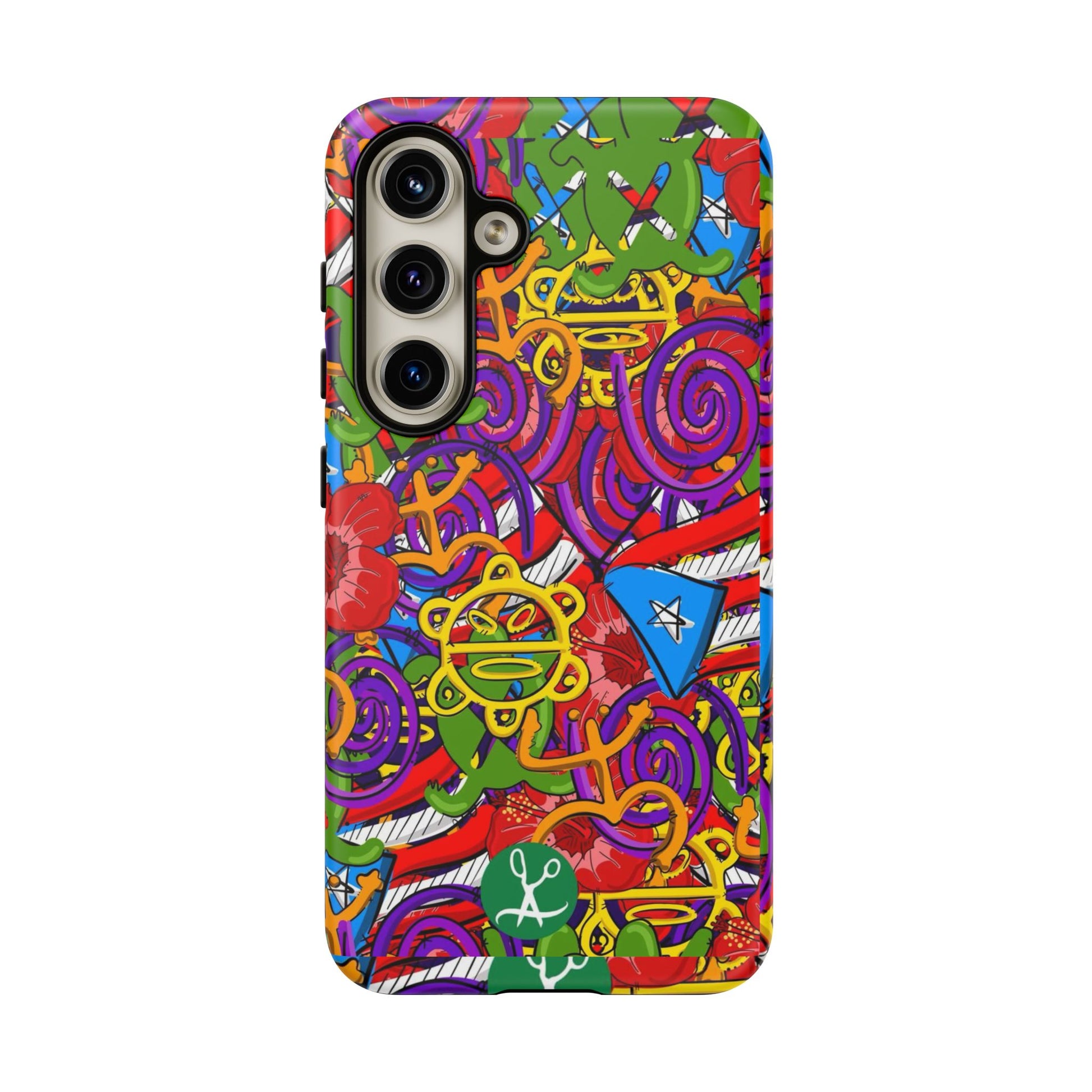 Puerto Rico Taino Tribal Art Tough Cases for iPhones, Samsung, and Pixel
