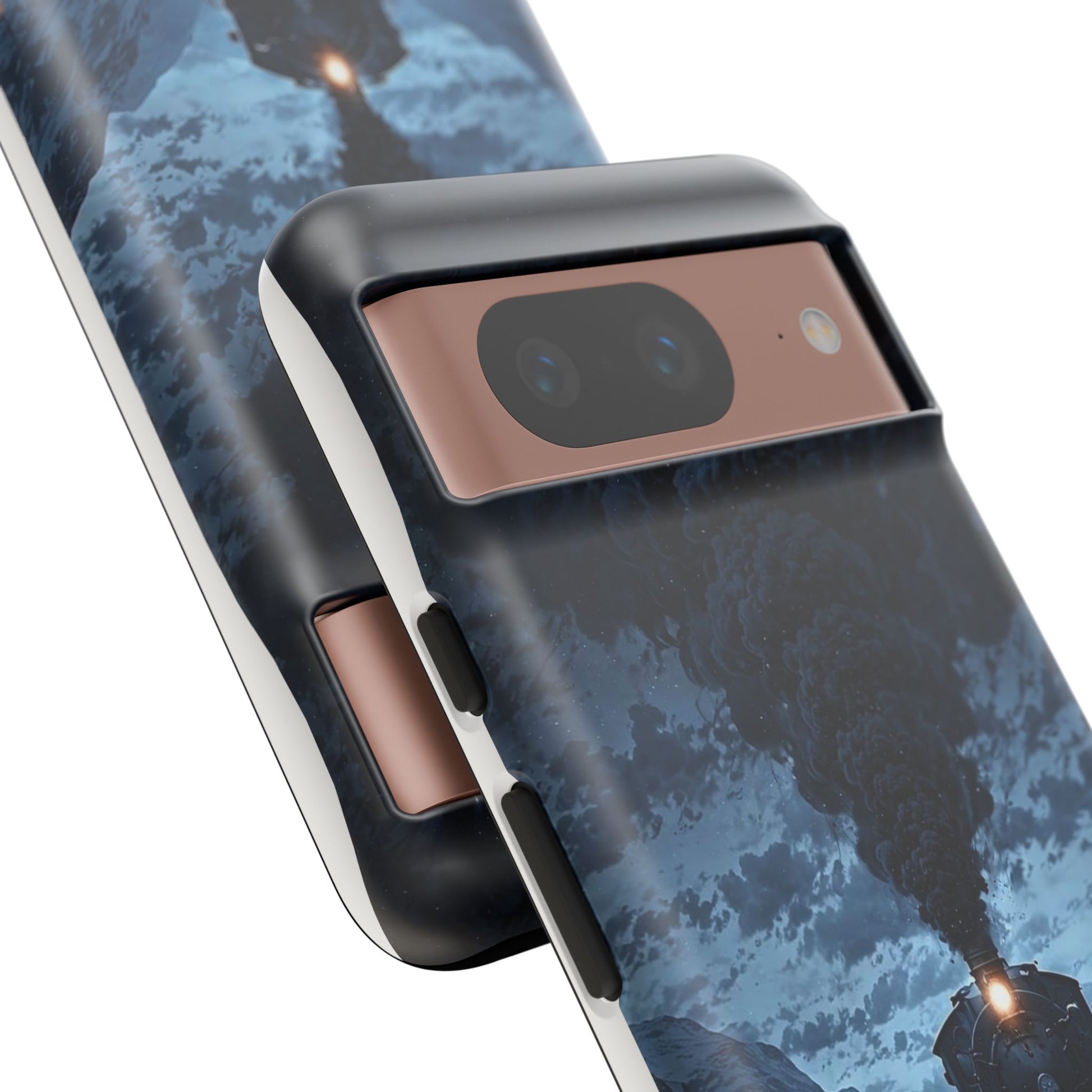 Steam Engine Train Themed Tough Cases for iPhones, Samsung, and Pixel