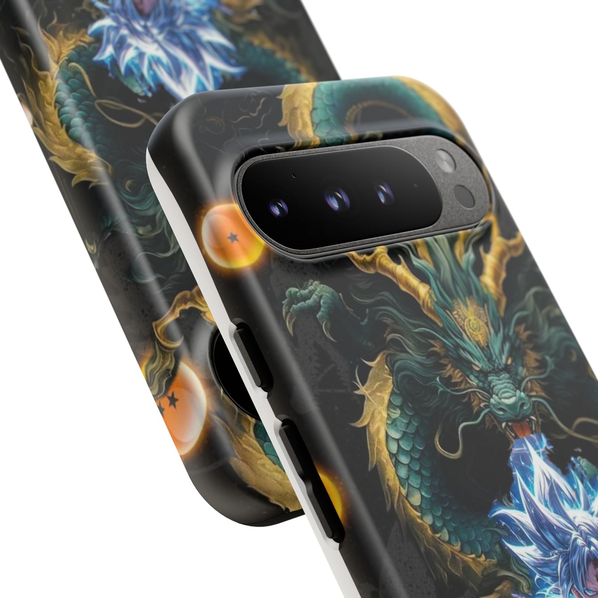 Anime Goku x Shenron Dragonball Z Tough Cases for iPhones, Samsung, and Pixel