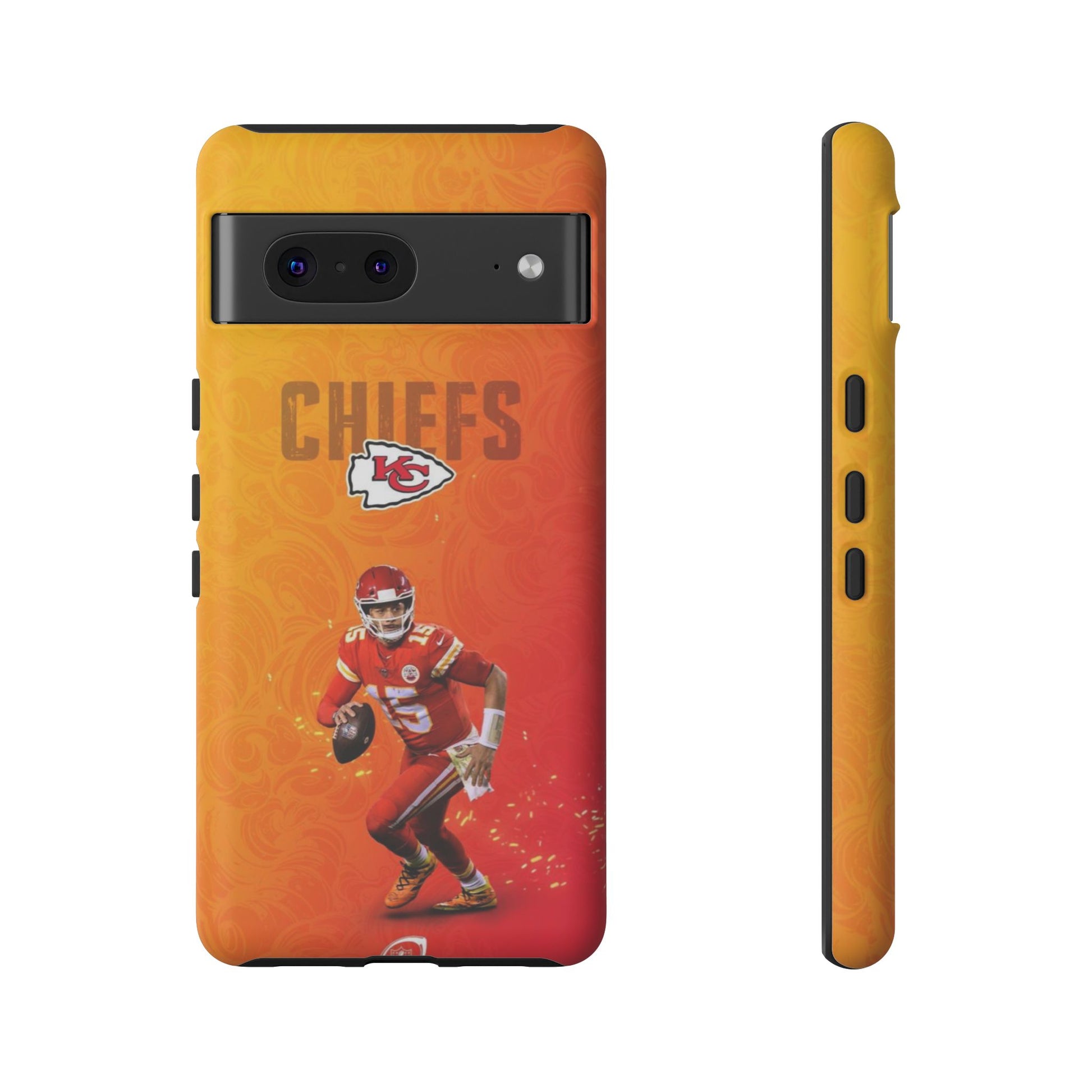 Kansas City Chiefs Patrick Mahomes Football Tough Cases for iPhones, Samsung, and Pixel