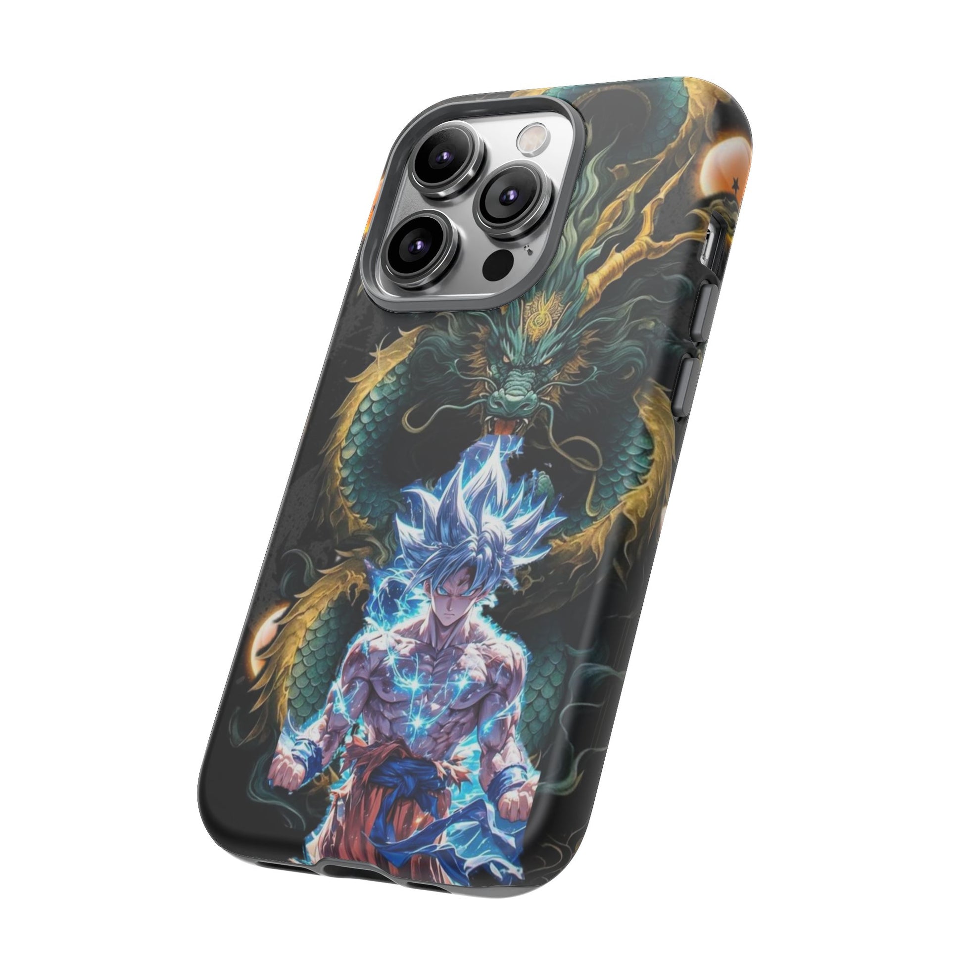 Anime Goku x Shenron Dragonball Z Tough Cases for iPhones, Samsung, and Pixel