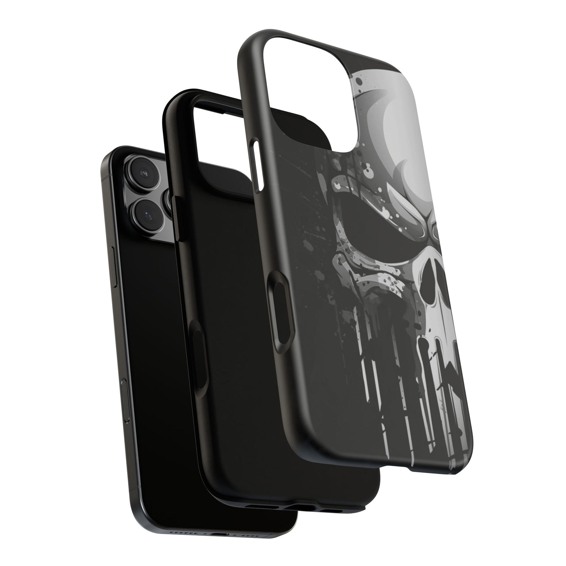 Punisher Skull Tough Cases for iPhones, Samsung, and Pixel