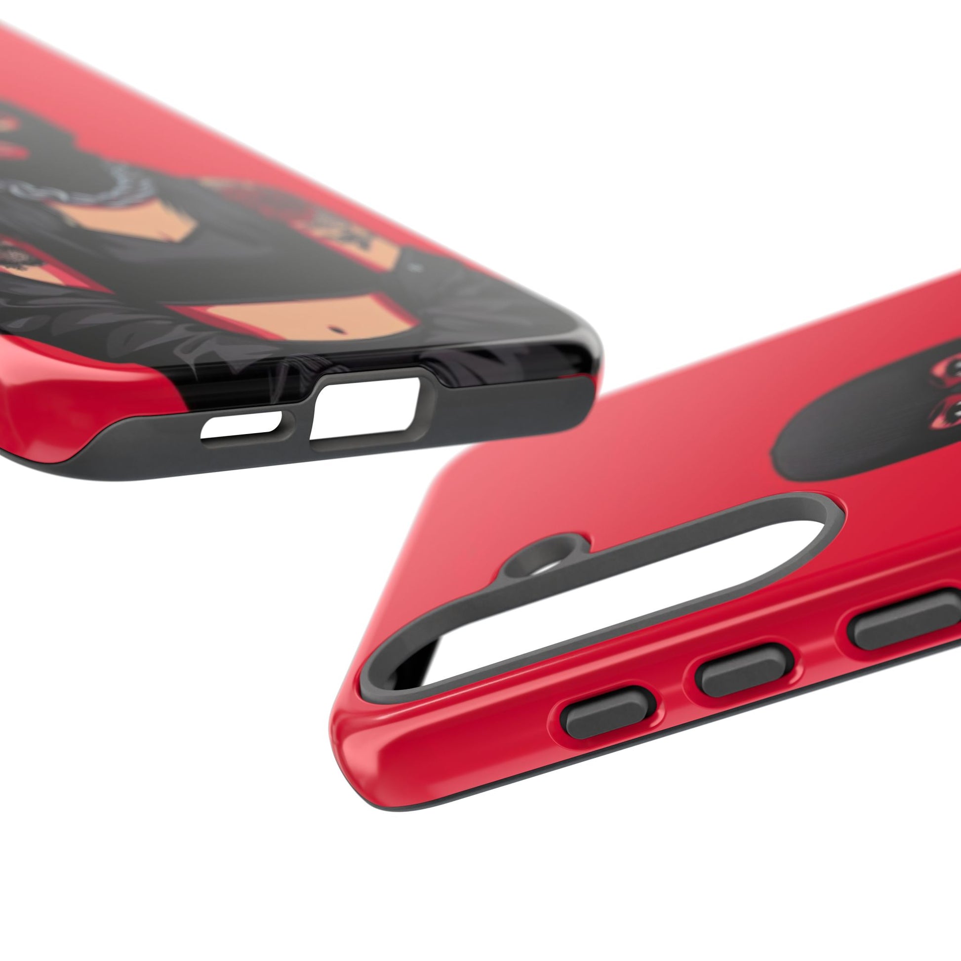 Thug Girl Red Design Tough Cases for iPhones, Samsung, and Pixel