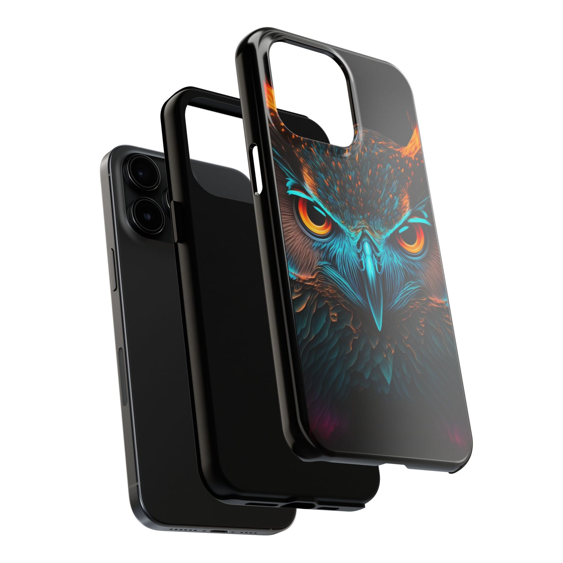 Neon Owl Theme Phone Cases for iPhones & Samsung Phones