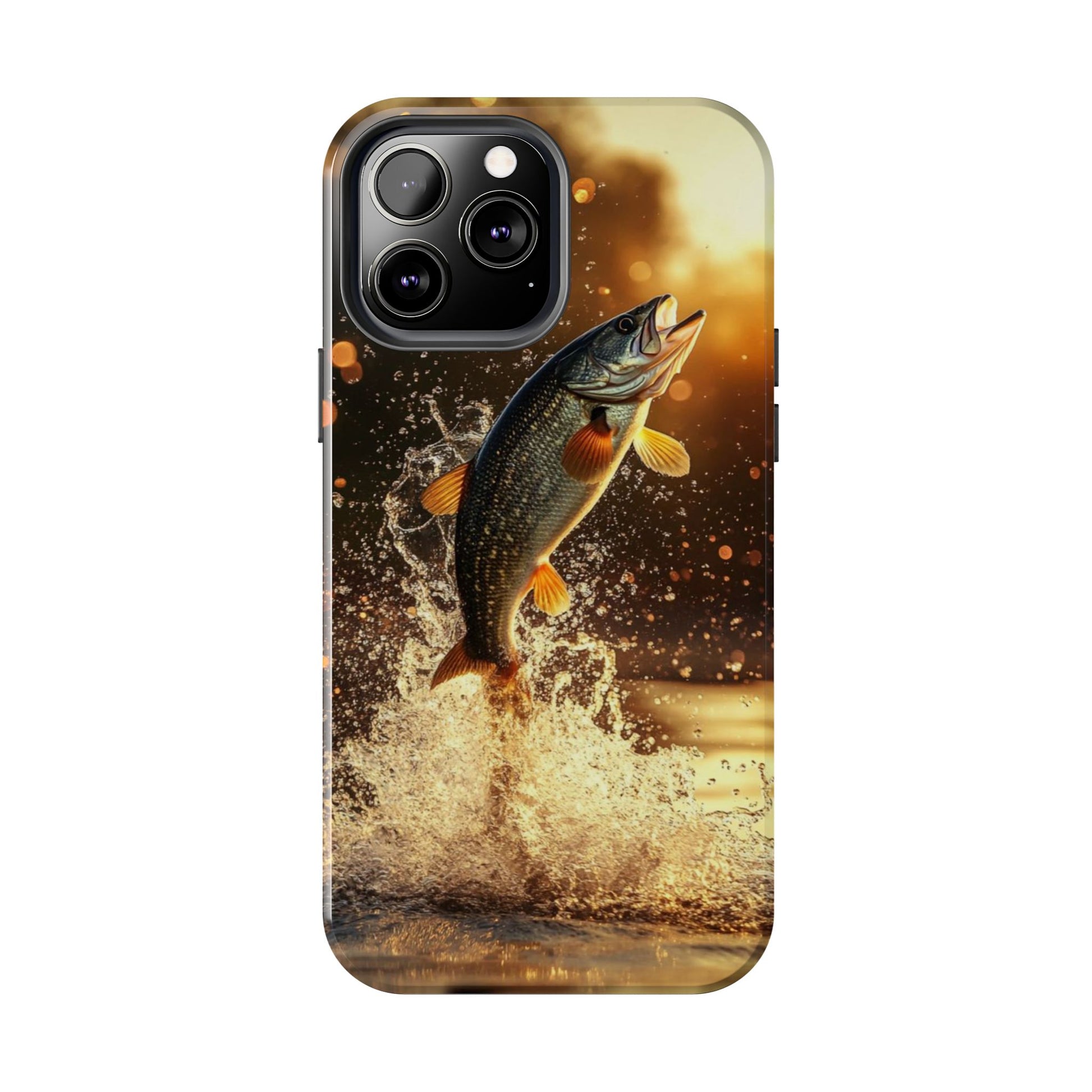 Jumping Bass Fish Theme Phone Cases for iPhones & Samsung Phones