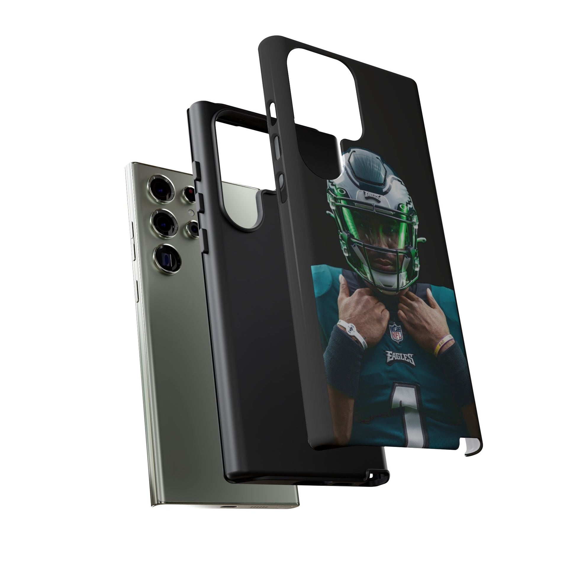 Eagles Football Jalen Hurts Tough Cases for iPhones, Samsung, and Pixel