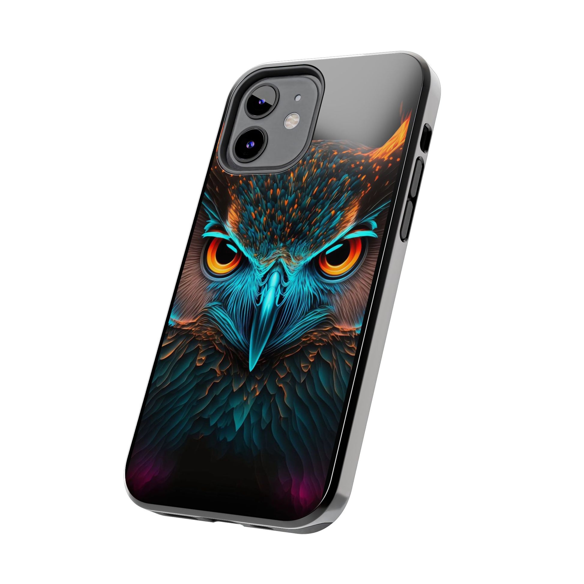 Neon Owl Theme Phone Cases for iPhones & Samsung Phones