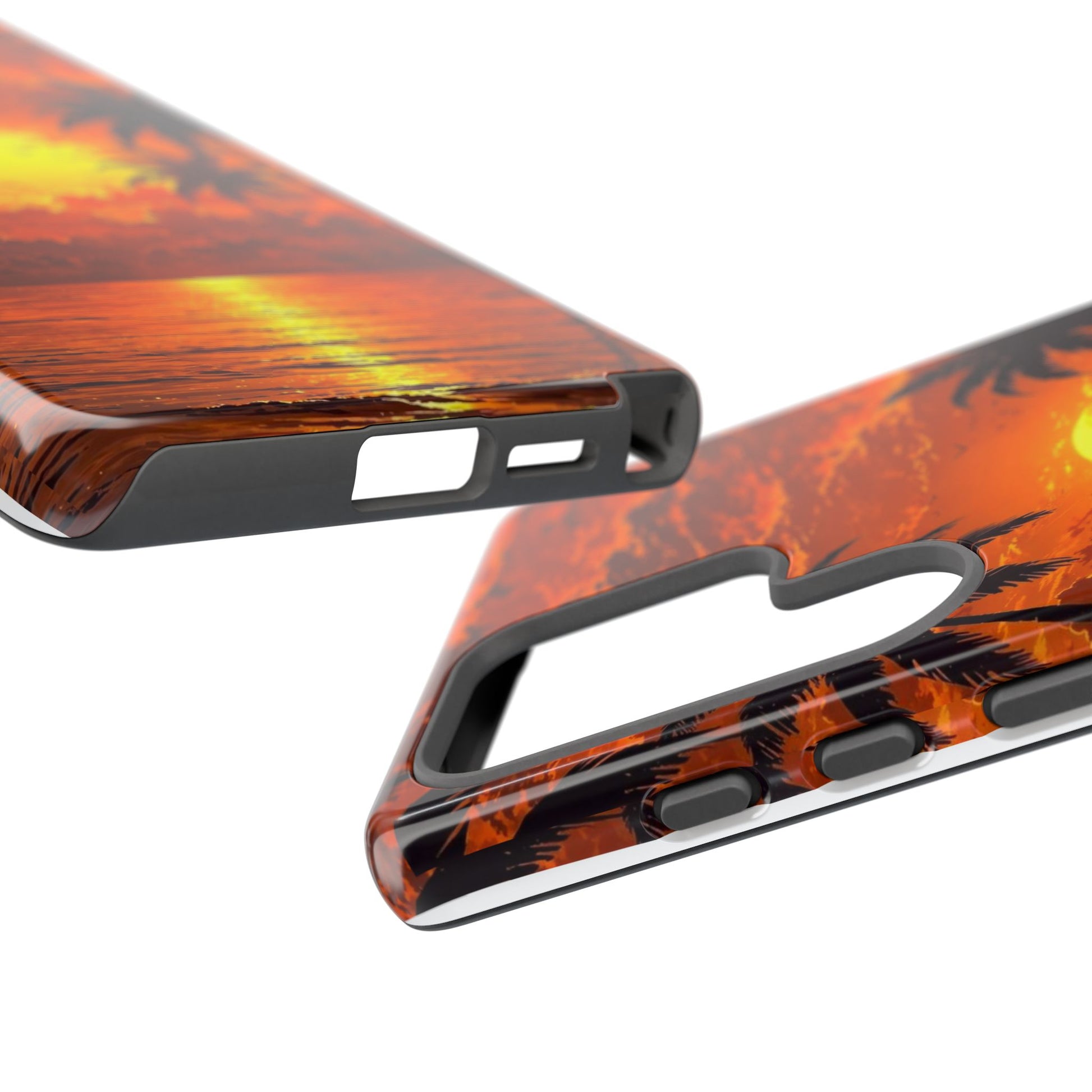 Beautiful Beach Sunset Tough Cases for iPhones, Samsung, and Pixel