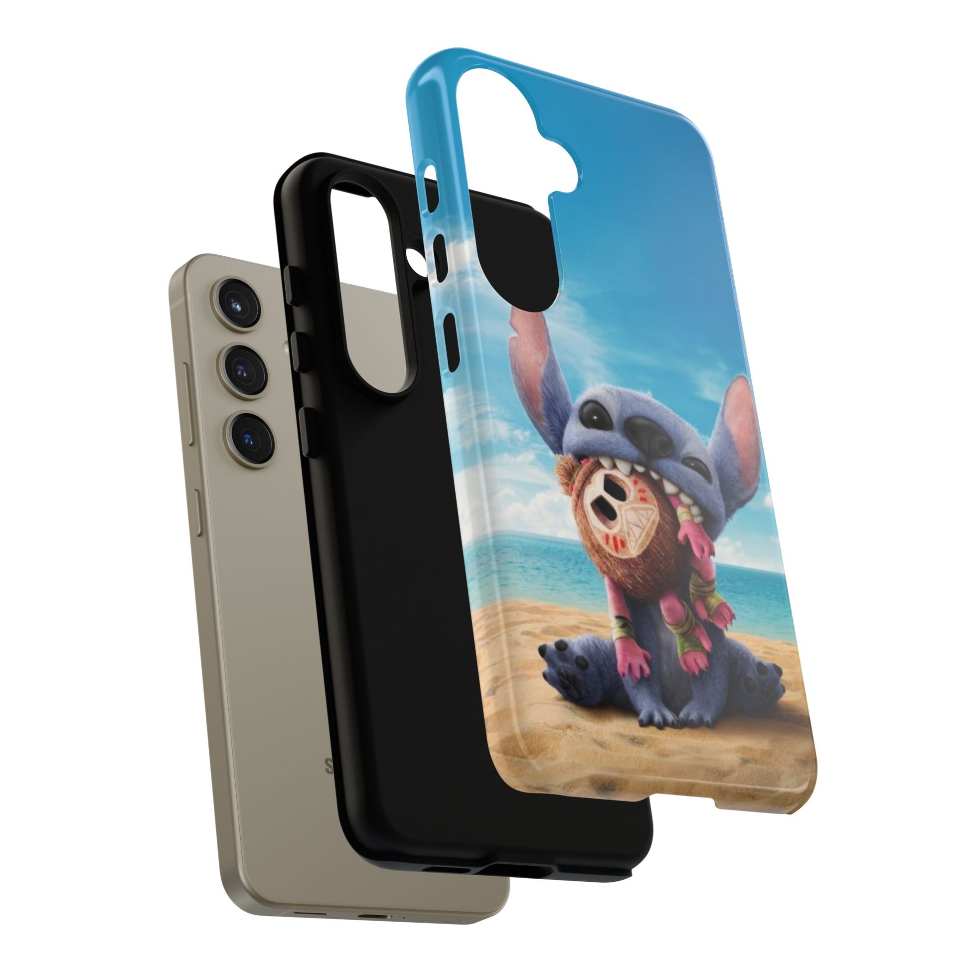 Stitch Beach Sunset Landscape Phone Case for iPhone, Samsung Galaxy, & Pixel Phones