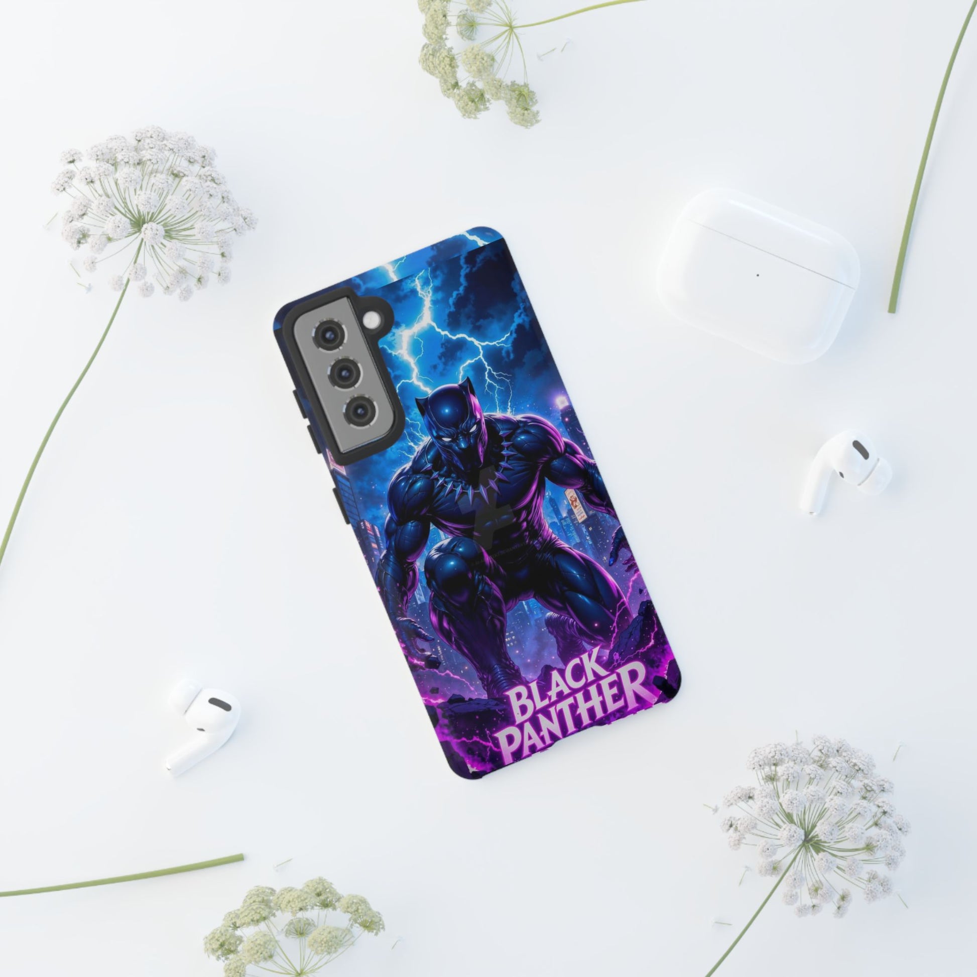 Black Panther Phone Case, Tough Cases for iPhones, Samsung, and Pixel