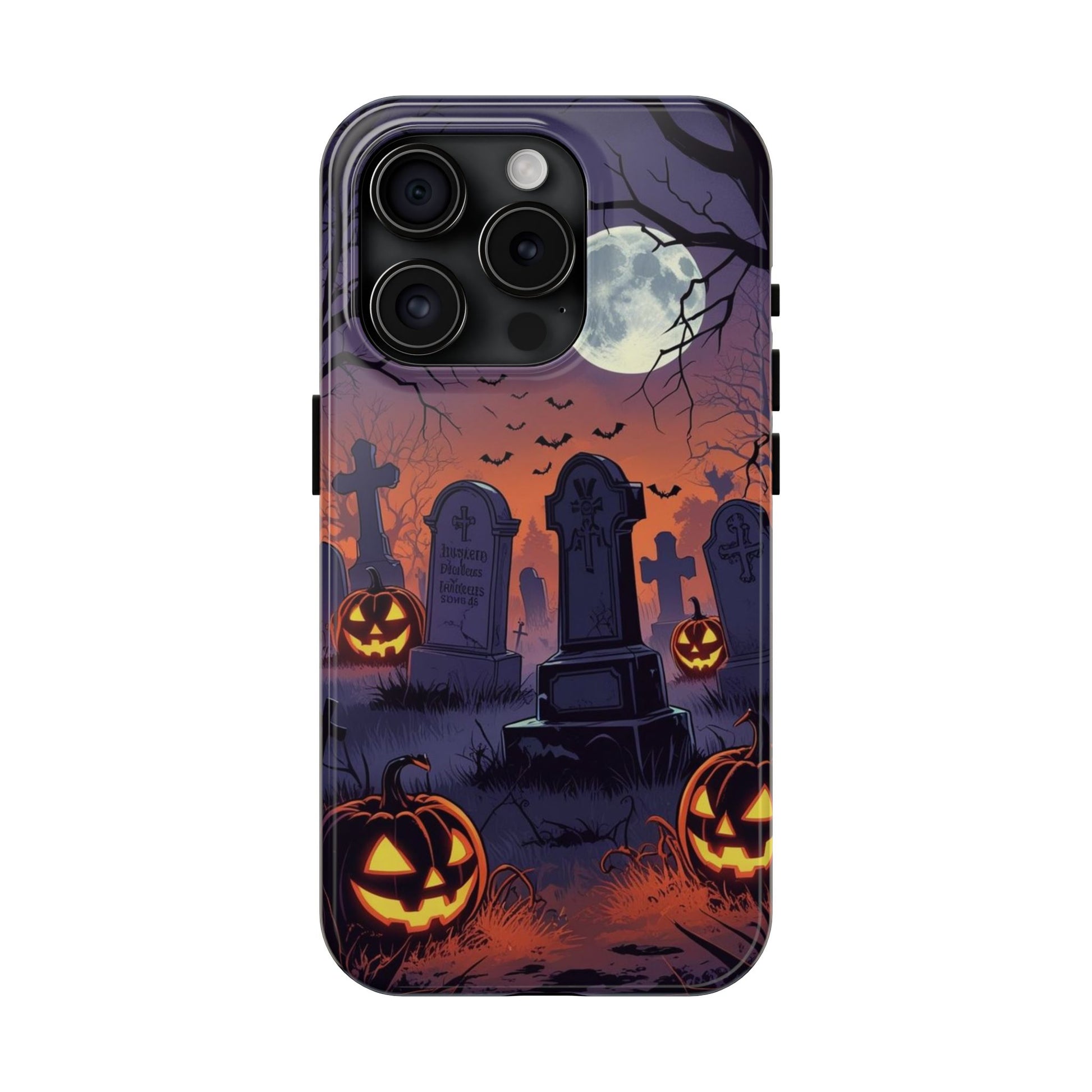 Graveyard Halloween Theme Phone Cases for iPhones & Samsung Phones
