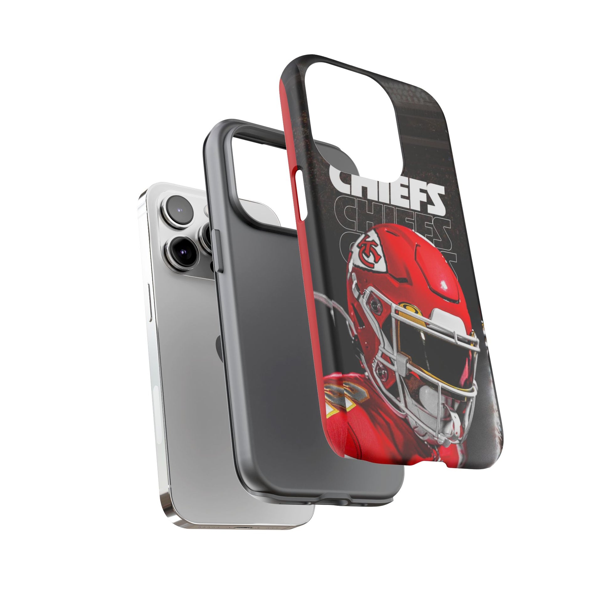 Kansas City Chiefs Football Helmet Logo Tough Cases for iPhones, Samsung, and Pixel