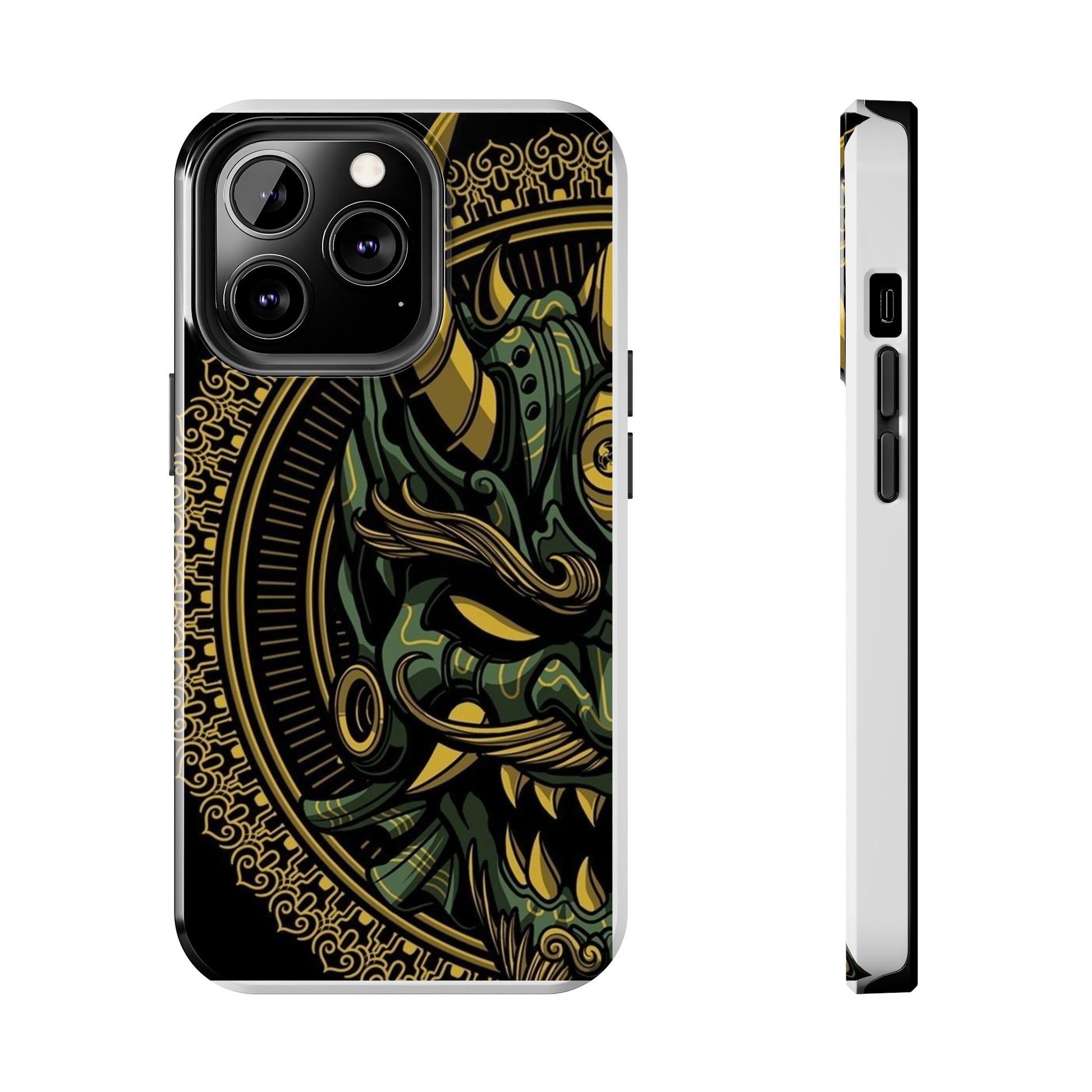Kabuki Mask Theme Phone Cases for Iphones & Samsung Durable