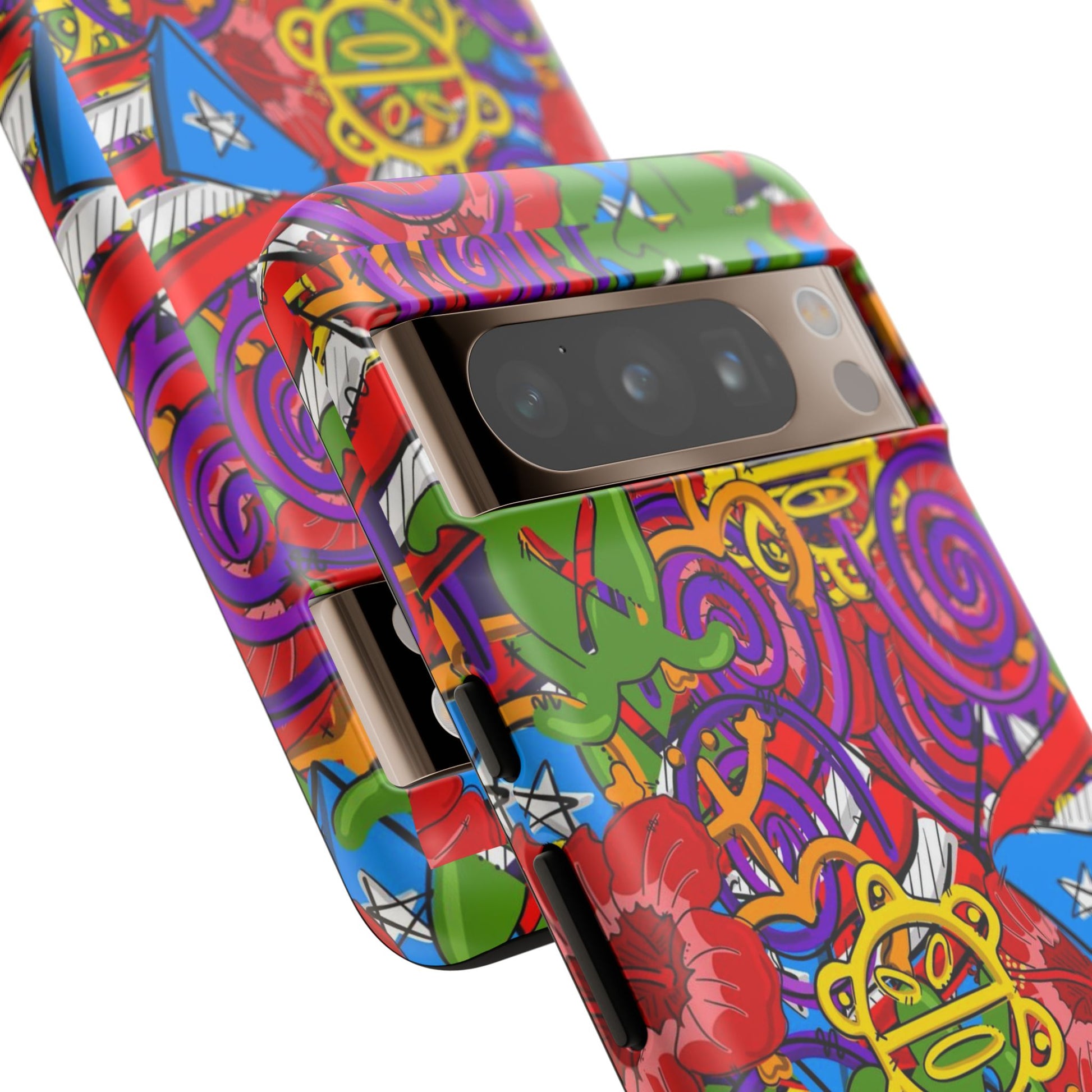 Puerto Rico Taino Tribal Art Tough Cases for iPhones, Samsung, and Pixel