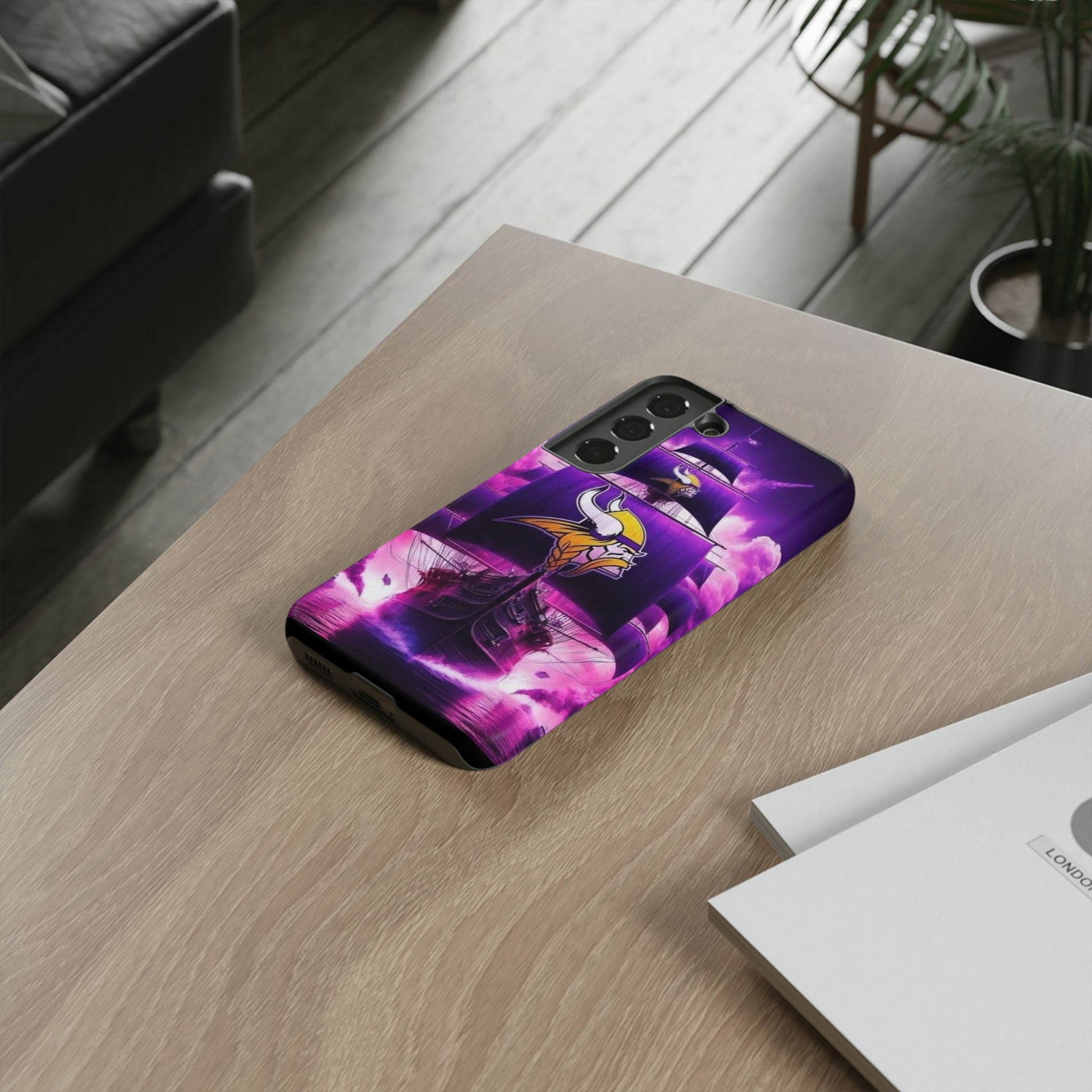 Minnesota Vikings Ship Football Phone Case, Tough Cases for iPhones, Samsung, and Pixel