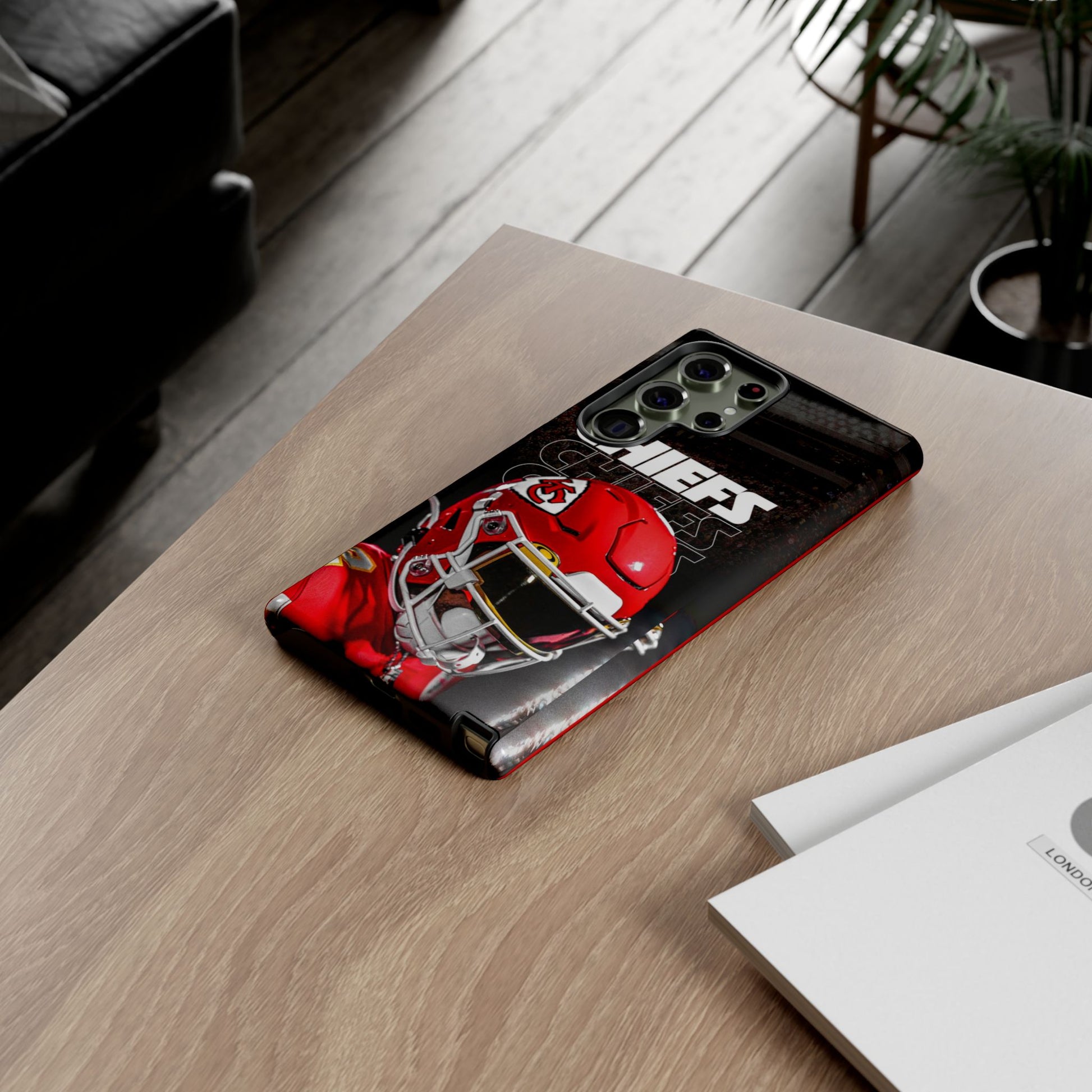 Kansas City Chiefs Football Helmet Logo Tough Cases for iPhones, Samsung, and Pixel