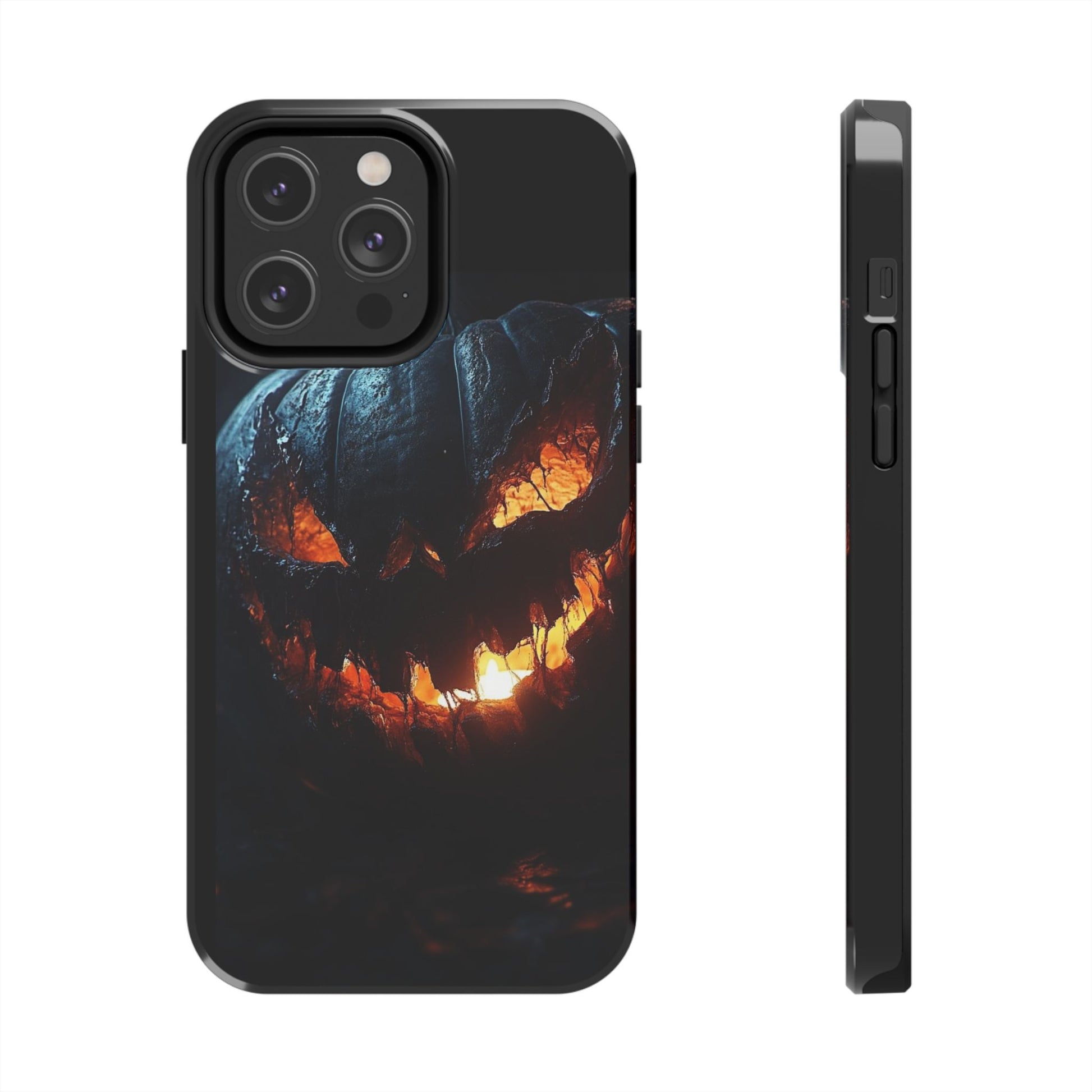 Scary Pumpkin Halloween Theme Phone Cases for iPhones & Samsung Phones