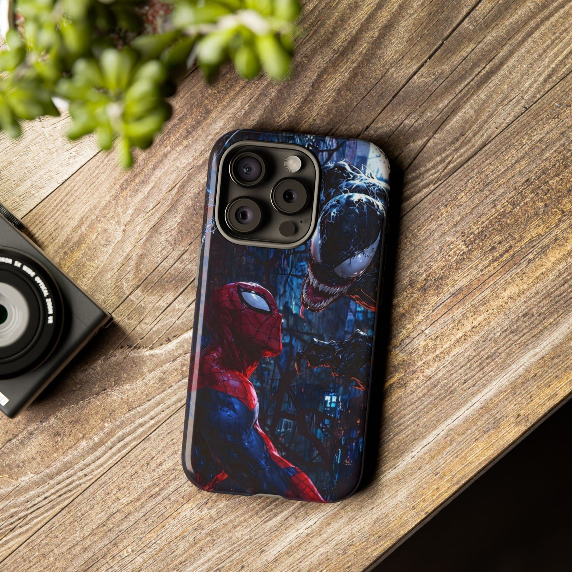 Venom x Spiderman Phone Case, Tough Cases for iPhones, Samsung, and Pixel