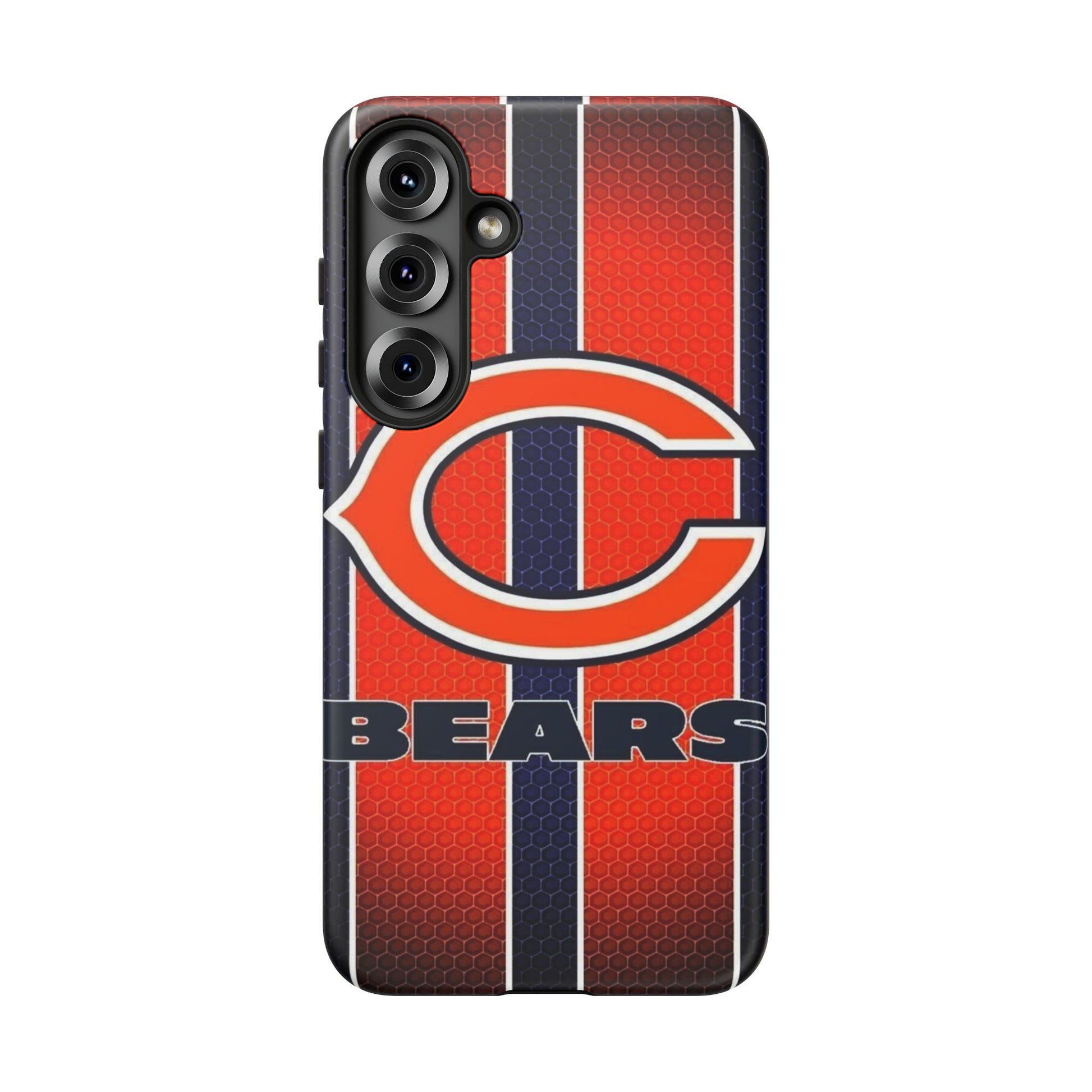 Chicago Bears Stripes Football Phone Case, Tough Cases for iPhones, Samsung, and Pixel