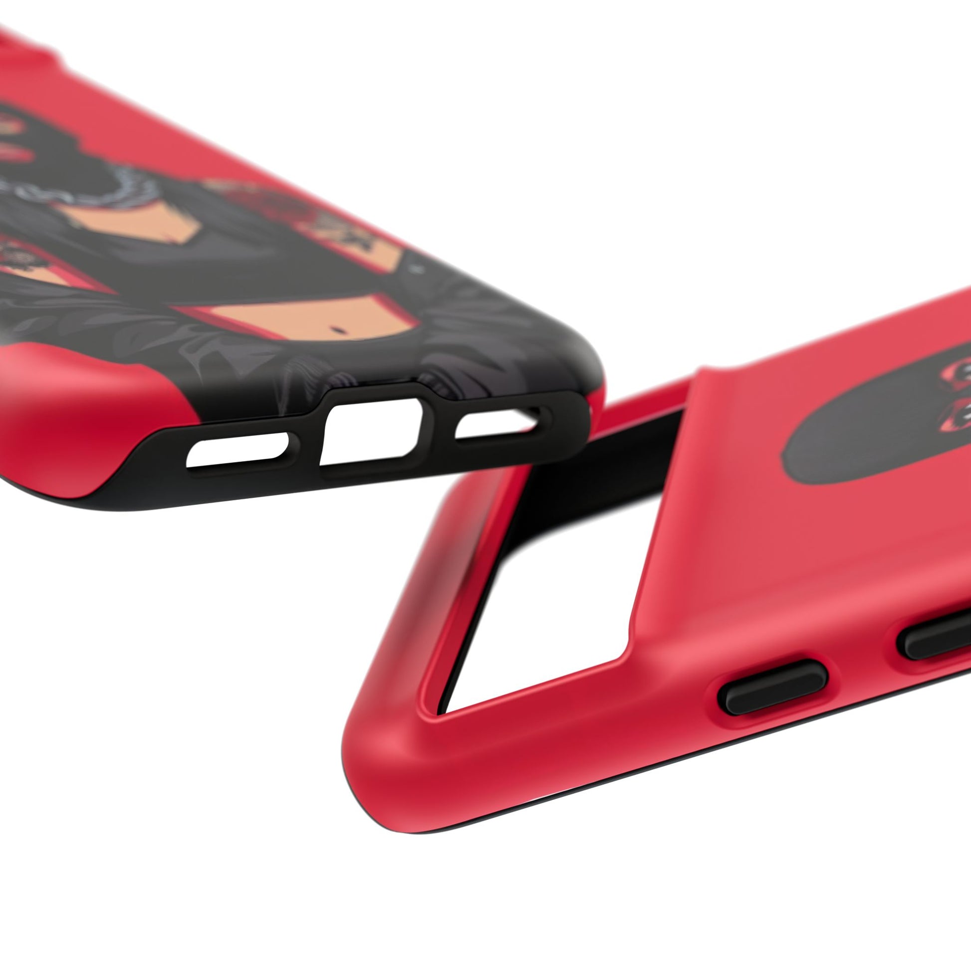 Thug Girl Red Design Tough Cases for iPhones, Samsung, and Pixel