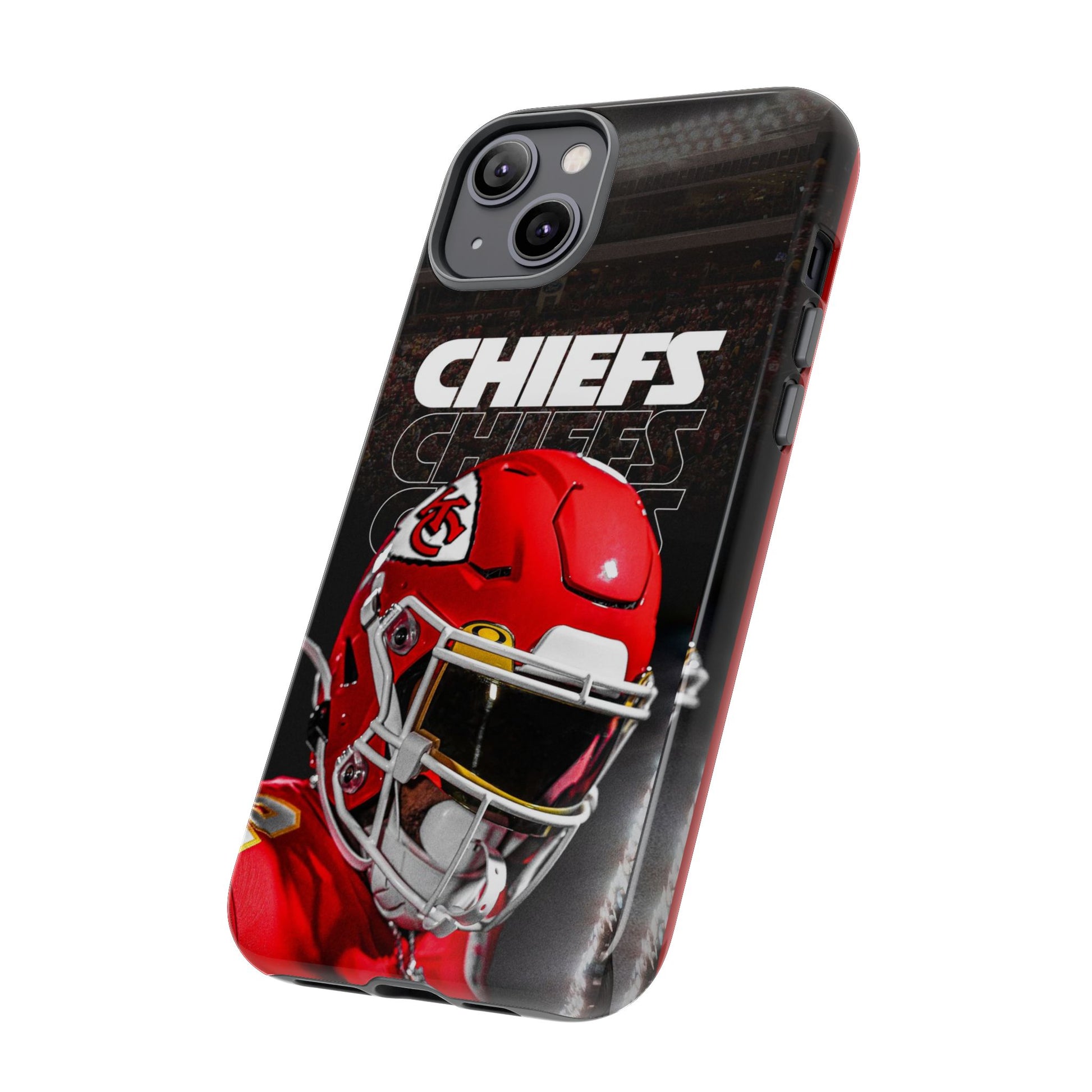 Kansas City Chiefs Football Helmet Logo Tough Cases for iPhones, Samsung, and Pixel