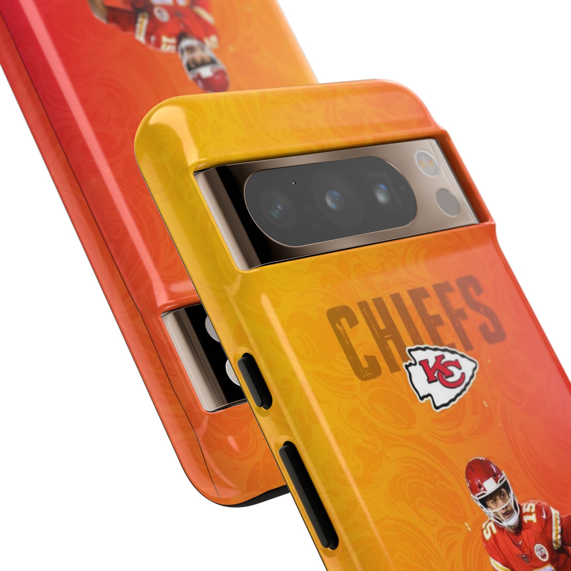 Kansas City Chiefs Patrick Mahomes Football Tough Cases for iPhones, Samsung, and Pixel