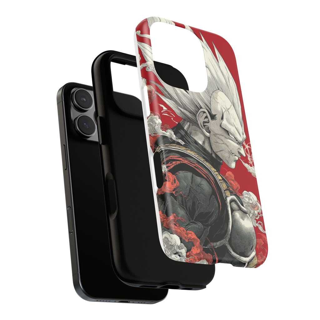 Dragon Ball Z Vegeta Anime Tough Cases for iPhones, Samsung, and Pixel