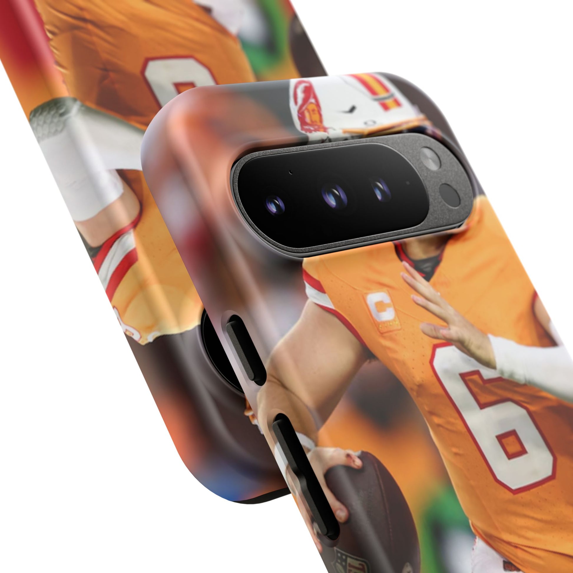 Tampa Bay Buccaneers Baker Mayfield Football Tough Cases for iPhones, Samsung, and Pixel