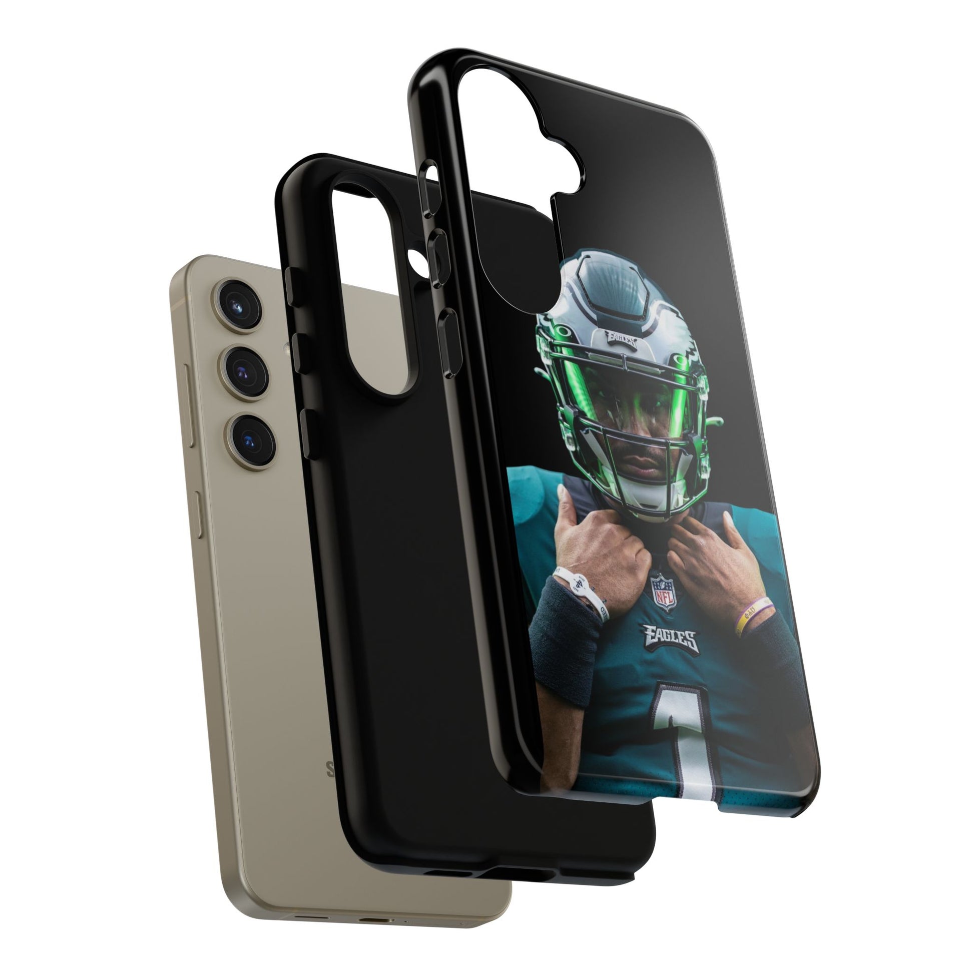 Eagles Football Jalen Hurts Tough Cases for iPhones, Samsung, and Pixel