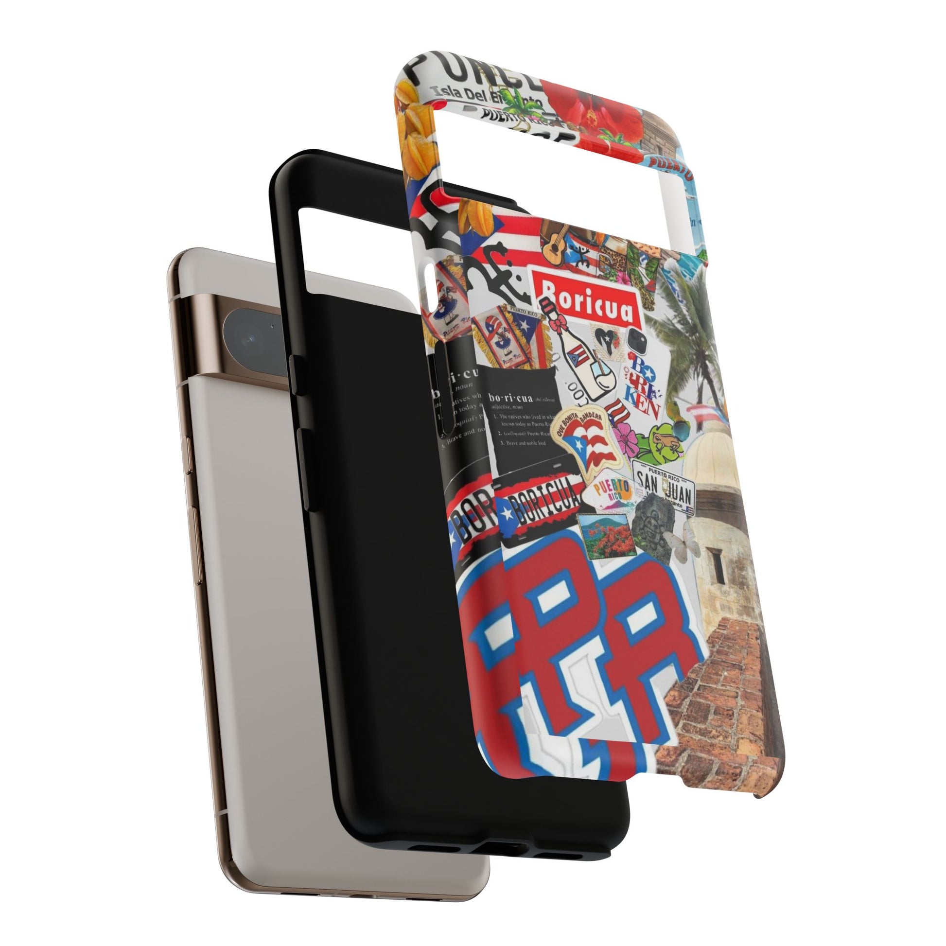 Puerto Rico Boricua Art Tough Cases for iPhones, Samsung, and Pixel