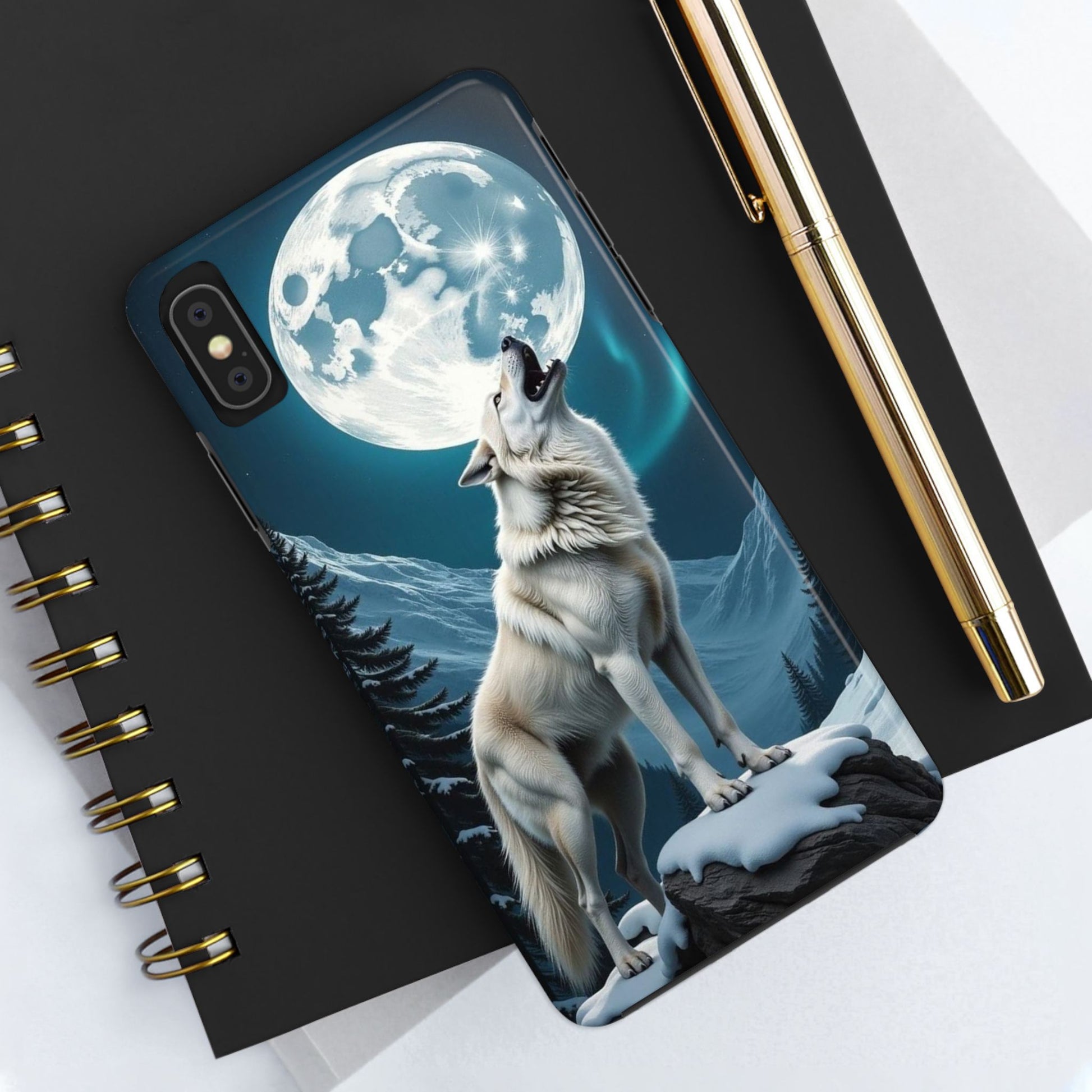 Howling Wolf Theme Phone Cases for iPhones & Samsung Phones