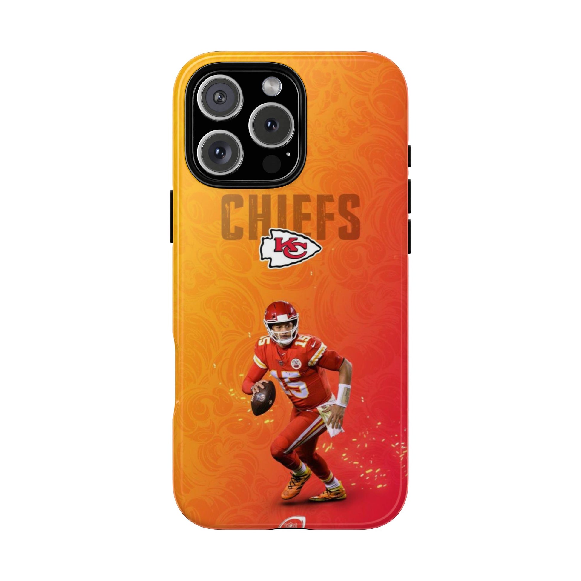 Kansas City Chiefs Patrick Mahomes Football Tough Cases for iPhones, Samsung, and Pixel