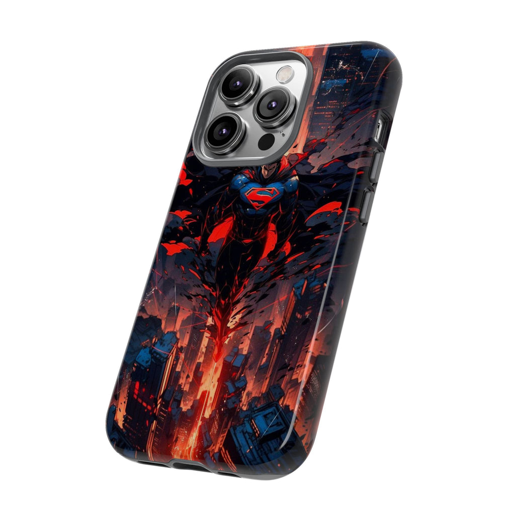 Anime Superman Tough Cases for iPhones, Samsung, and Pixel